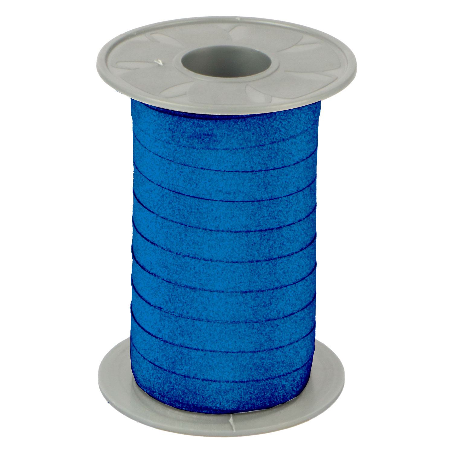 Afbeelding van Rol krullint 10 mm 100 mtr glitter donkerblauw