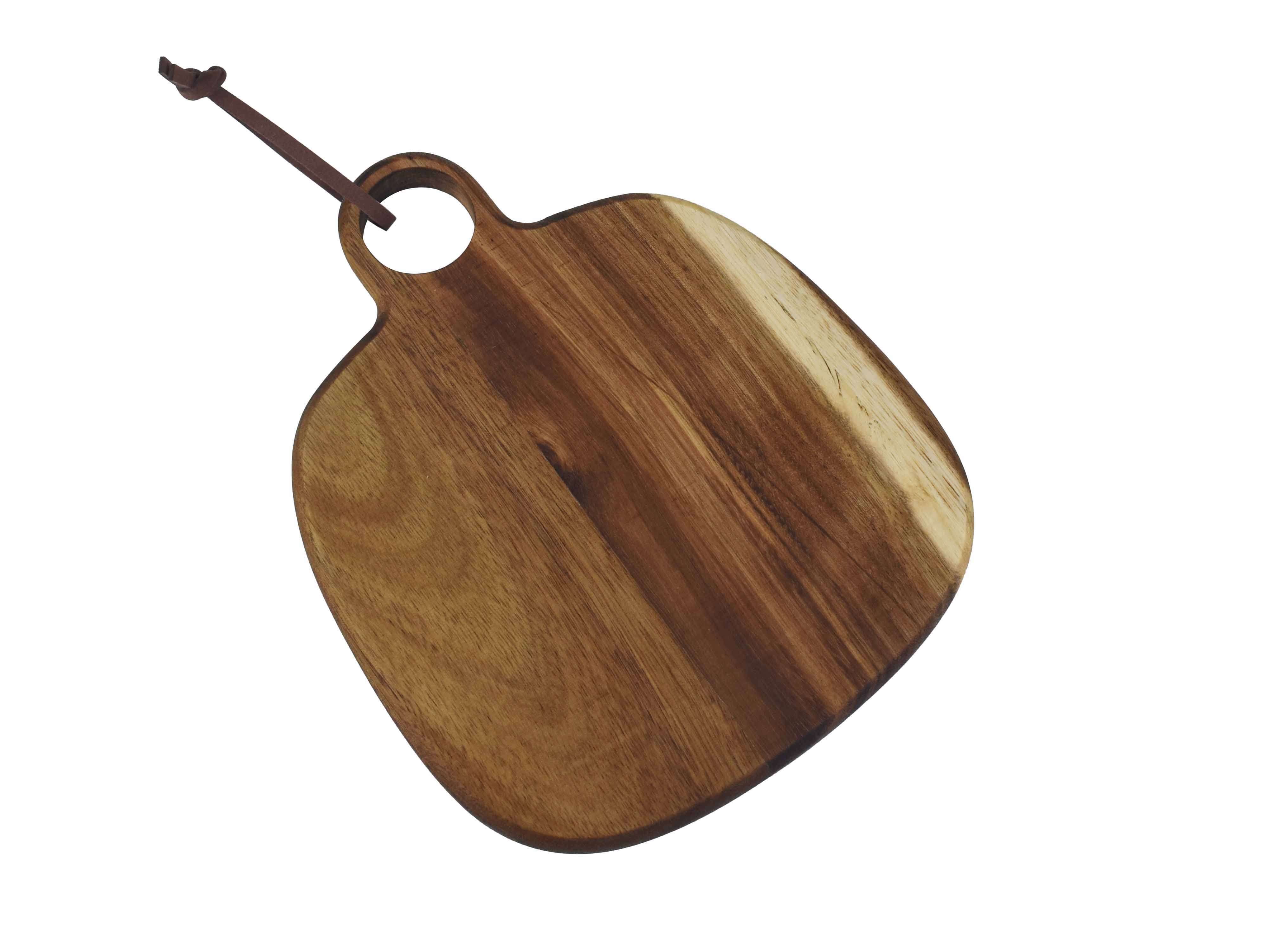 Afbeelding van Snijplank acacia 23x19x1,5 cm met greep 