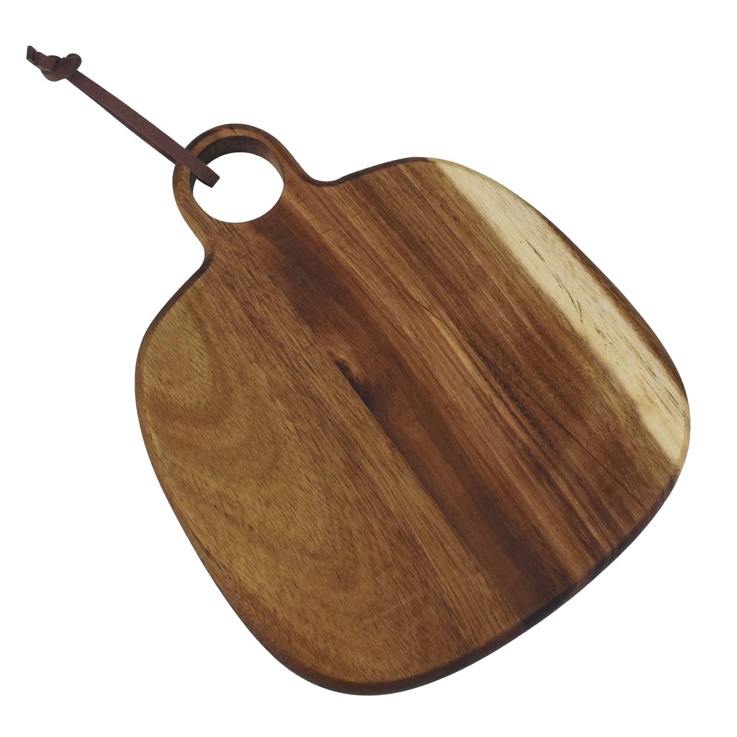Afbeelding van Snijplank acacia 23x19x1,5 cm met greep 