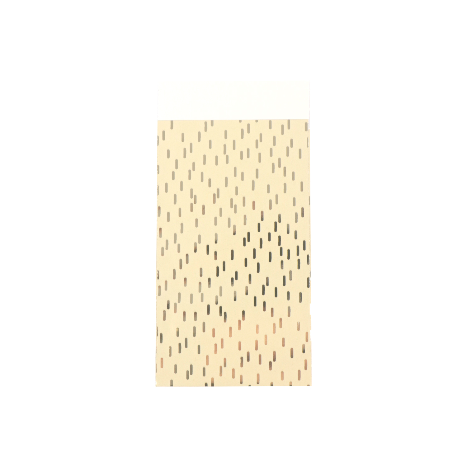 Picture of Ds à 200 kadozak 7x13 cm beige met zilveren streepjes
