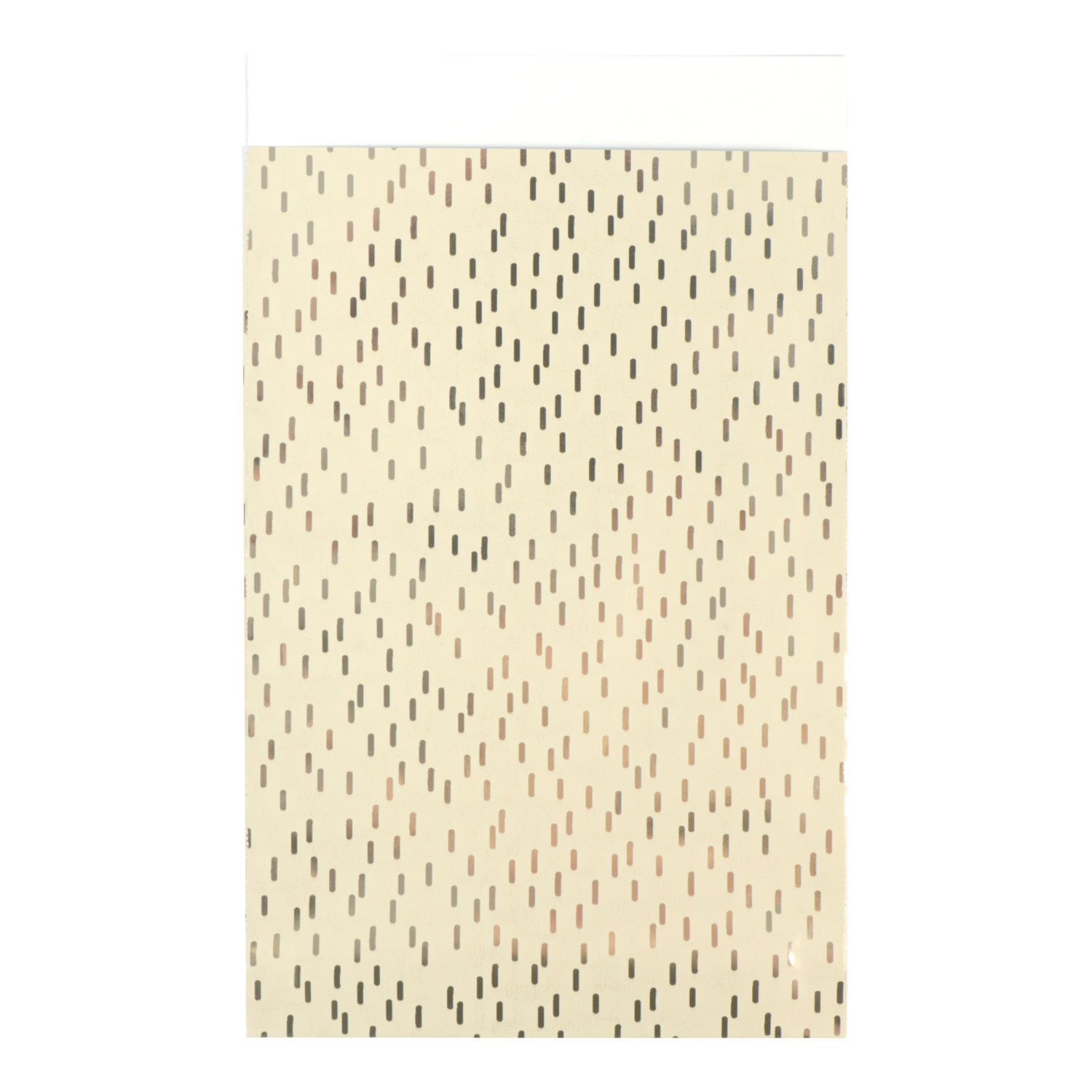 Picture of Ds à 200 kadozak 12x19 cm beige met zilveren streepjes