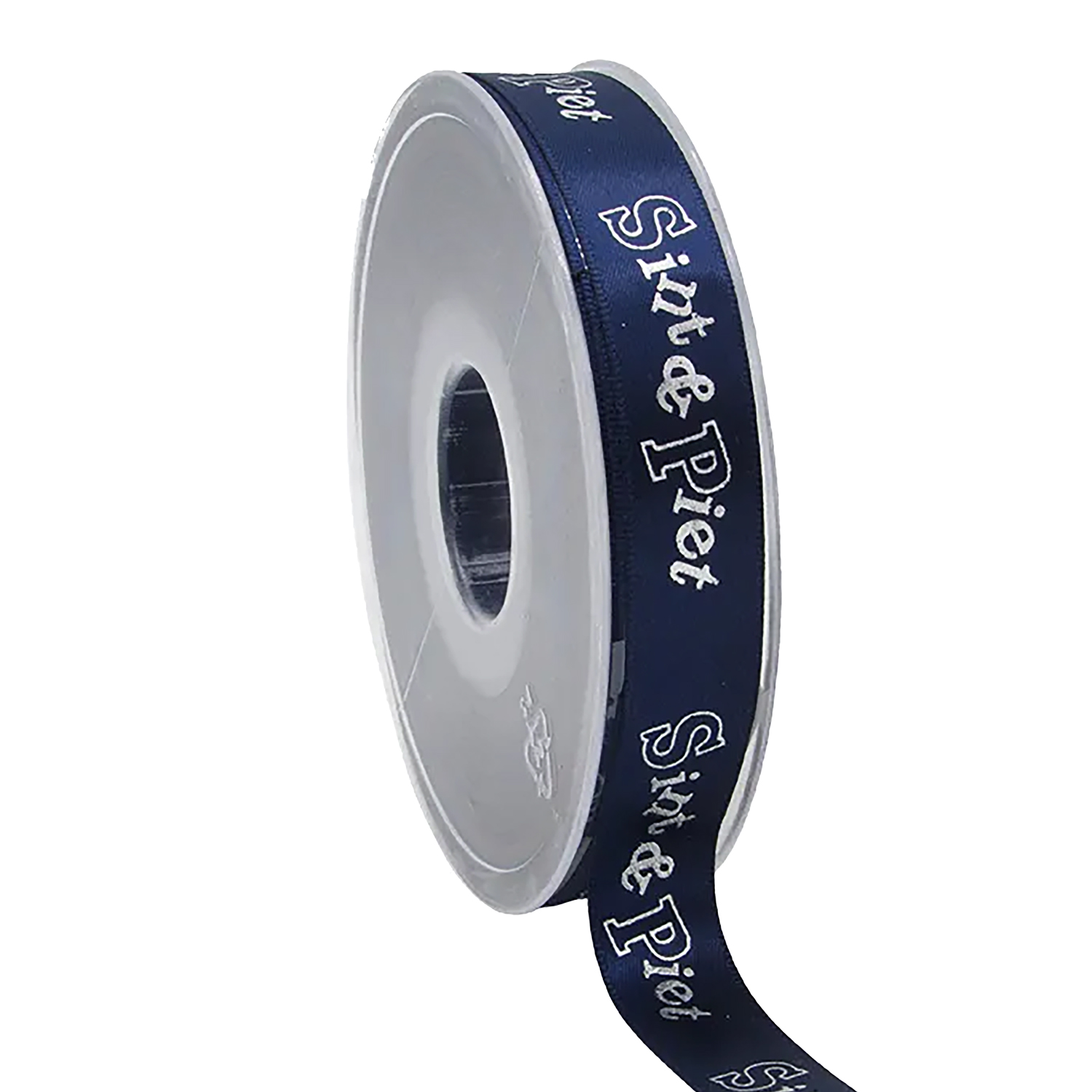 Picture of Rol satijnlint 15 mm 25 mtr Sint en Piet donkerblauw