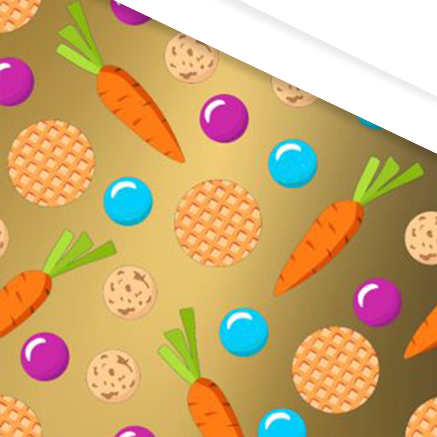 Picture of Rol Sintpapier 30 cm 200 mtr goud stroopwafel Sint