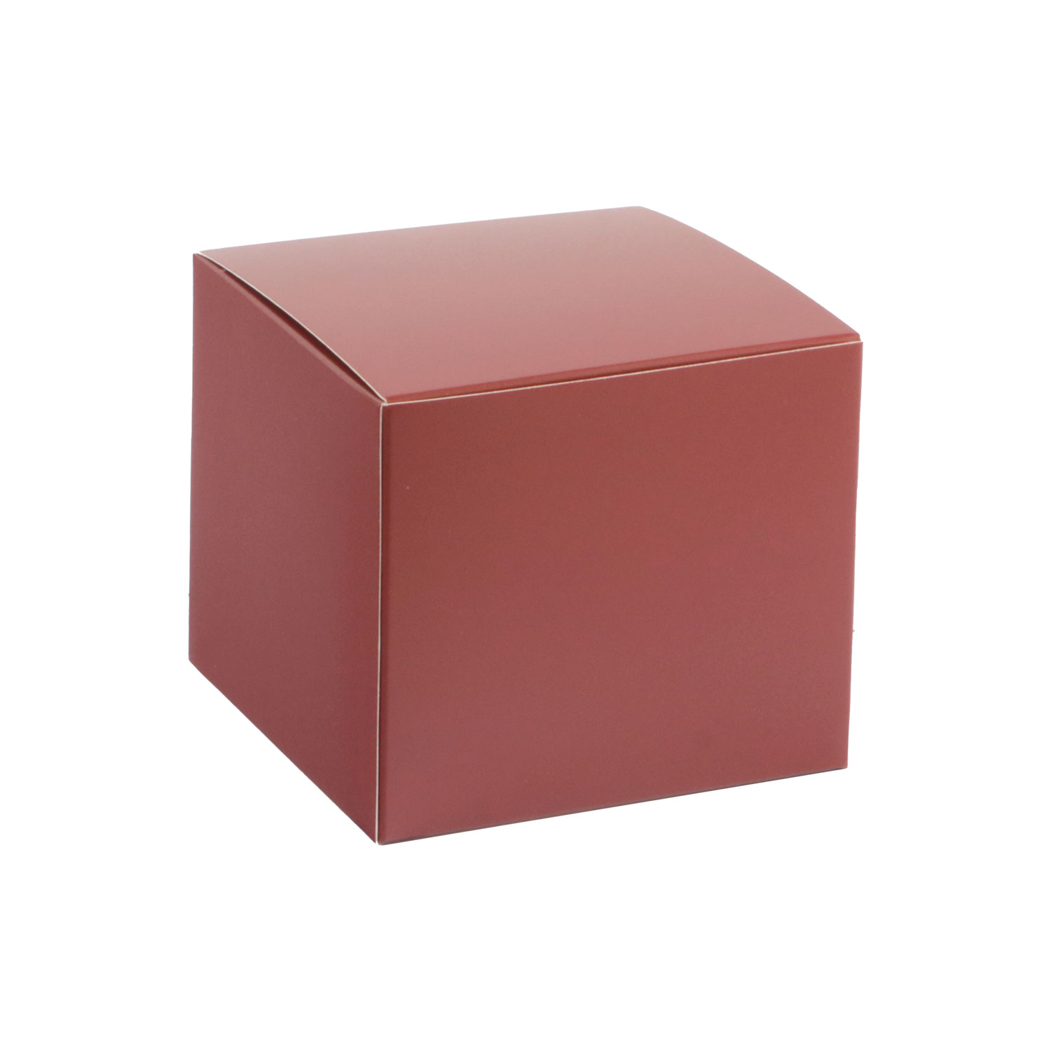 Picture of Ds à 50 kubus klepdoosje 500 gram mat bordeaux