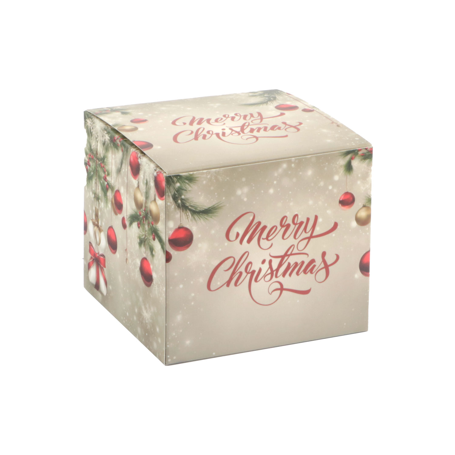 Picture of Ds à 50 kubus klepdoosje 500 gram Christmas Traditional