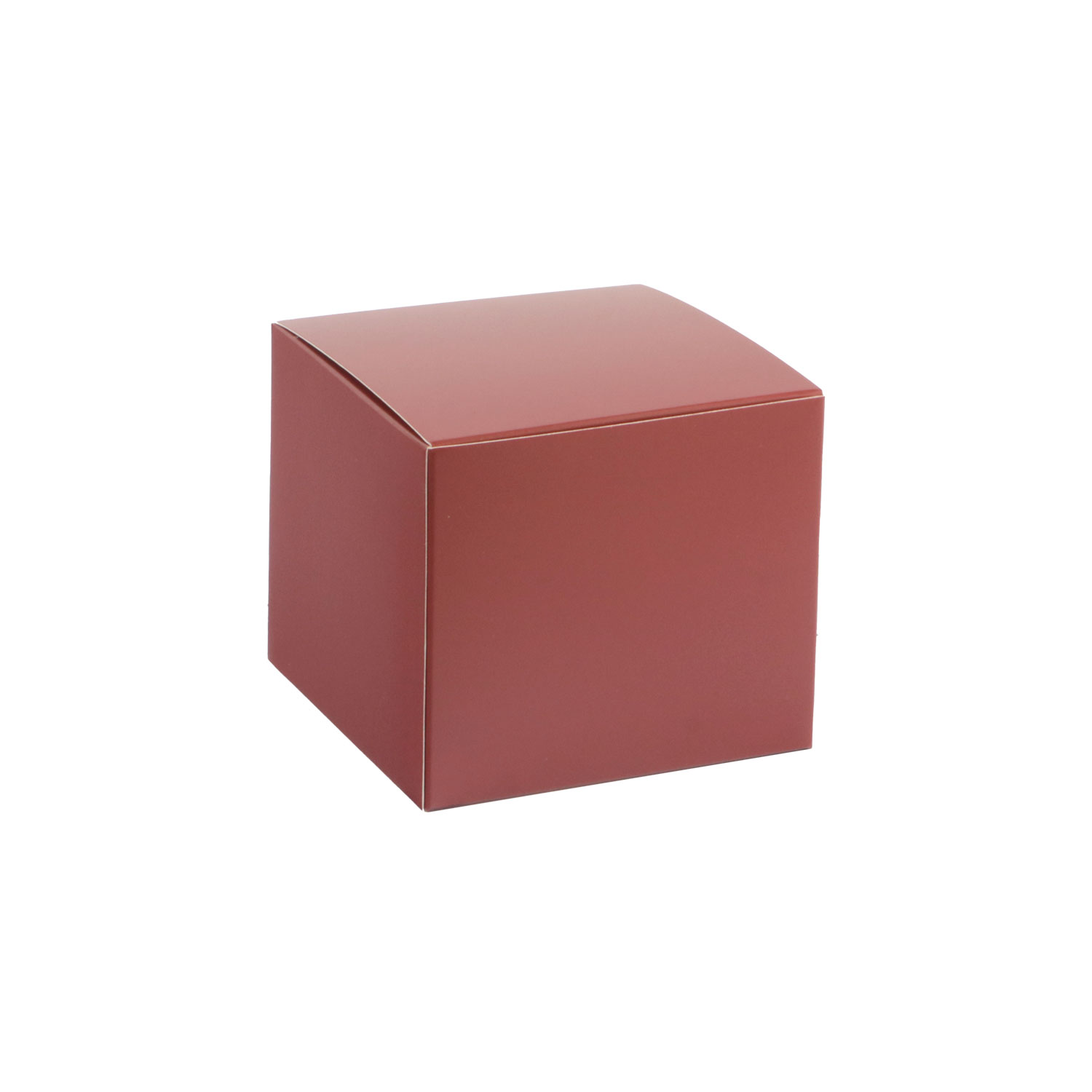 Picture of Ds à 50 kubus klepdoosje 250 gram bordeaux mat