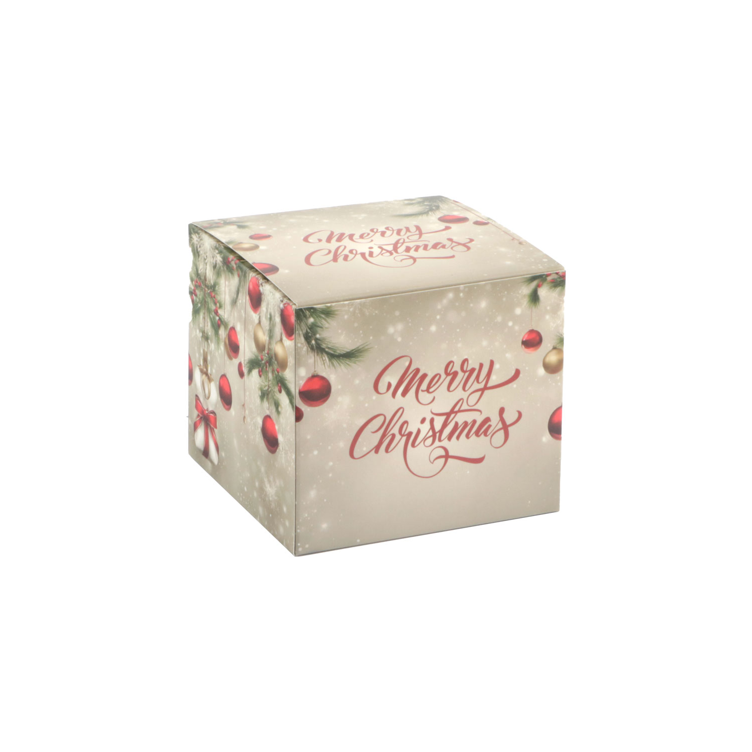 Picture of Ds à 50 kubus klepdoosje 250 gram Christmas Traditional