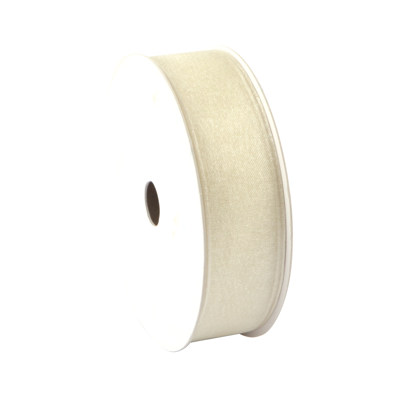 Afbeelding van Rol organzalint bedraad 25 mm 20 mtr ivoor