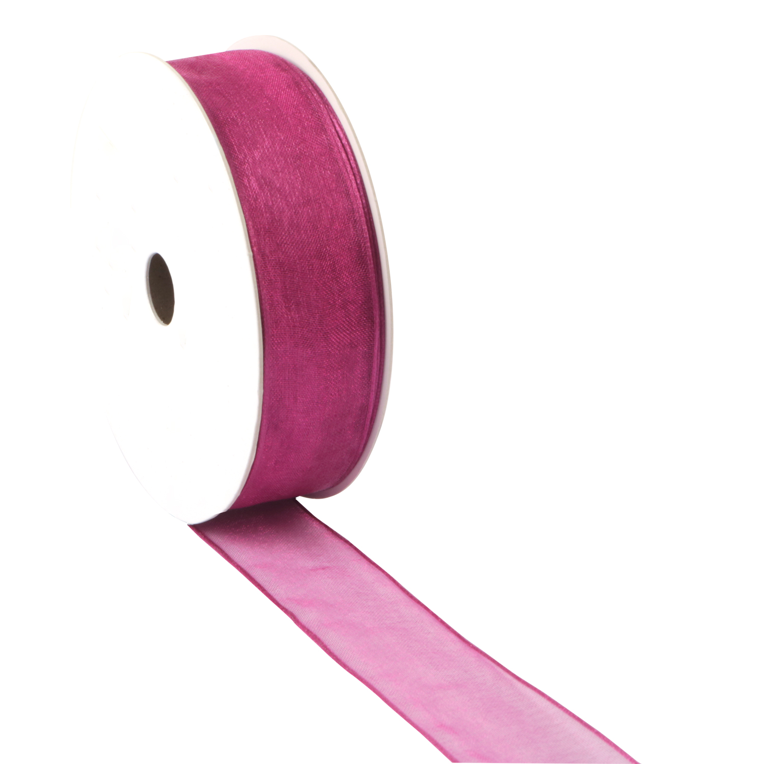 Picture of Rol organzalint bedraad 25 mm 20 mtr donkerfuchsia