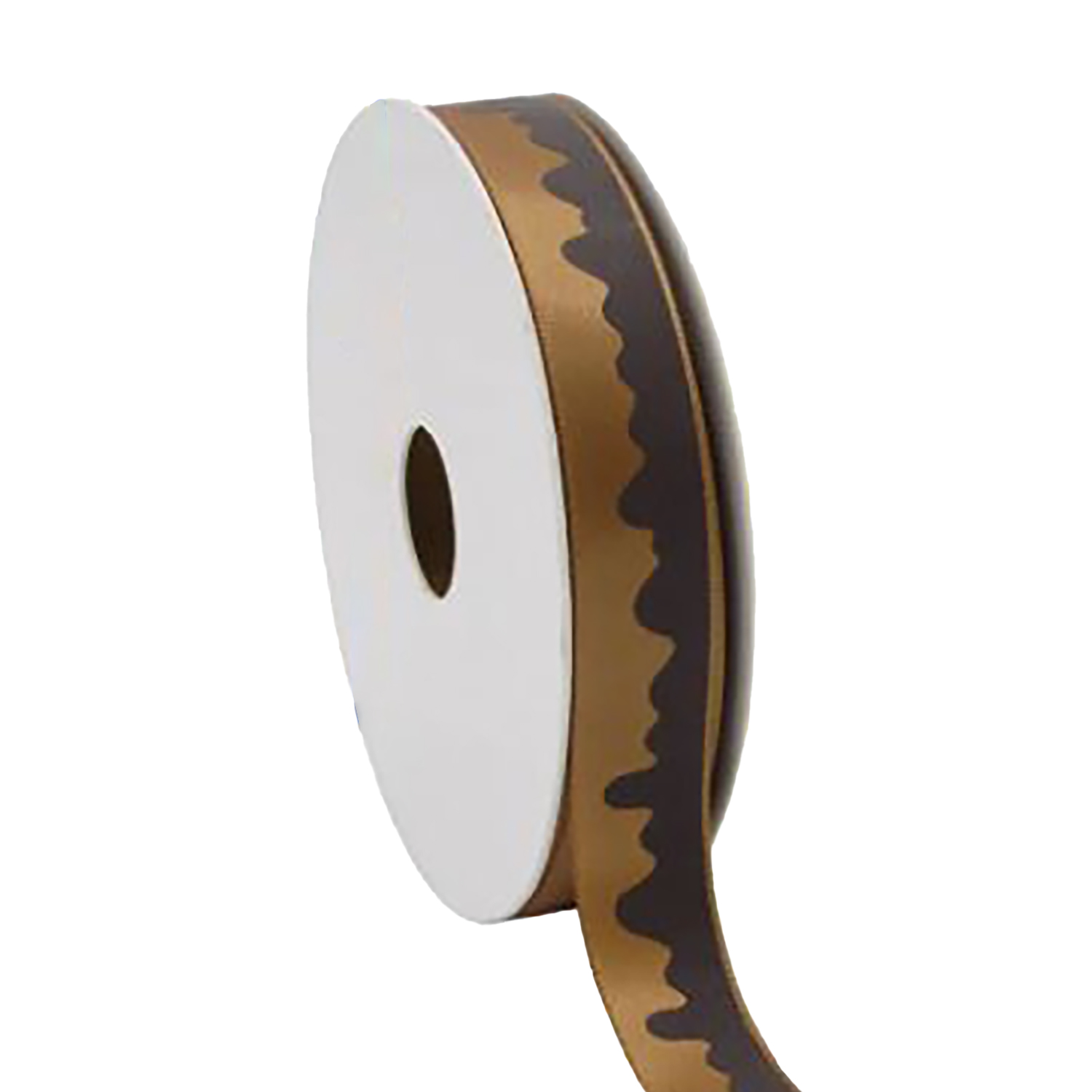 Picture of Rol satijnlint 15 mm 25 mtr bruin Dripping chocolate