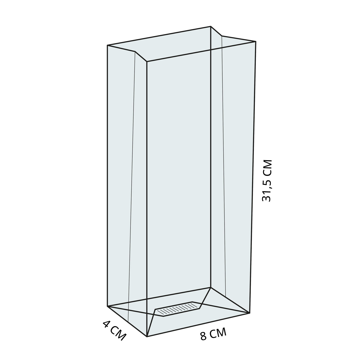 Picture of Pak à 100 blokbodemzak 8+4x31,5 cm 40 my  (7)