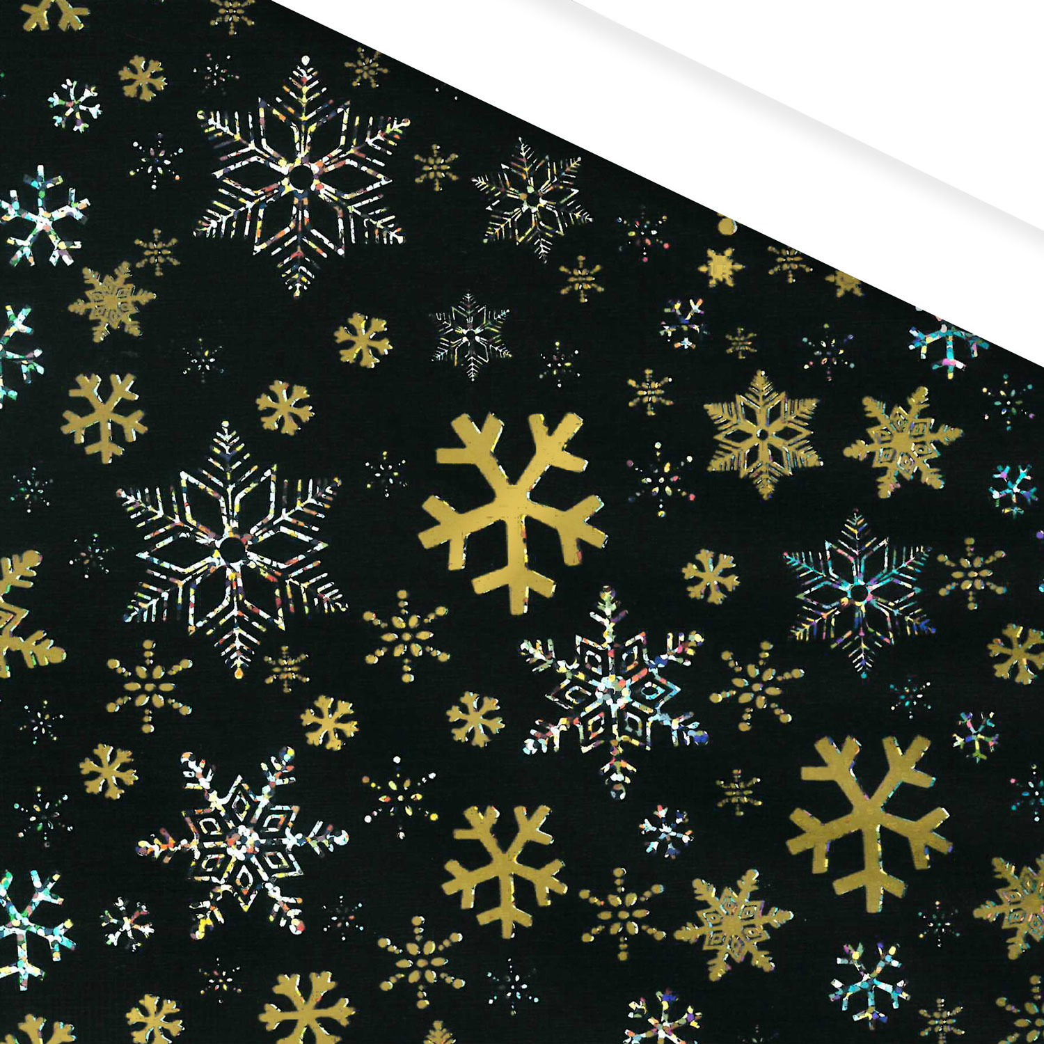 Afbeelding van Rol Kerstpapier 50 cm 100 mtr sneeuwkristal