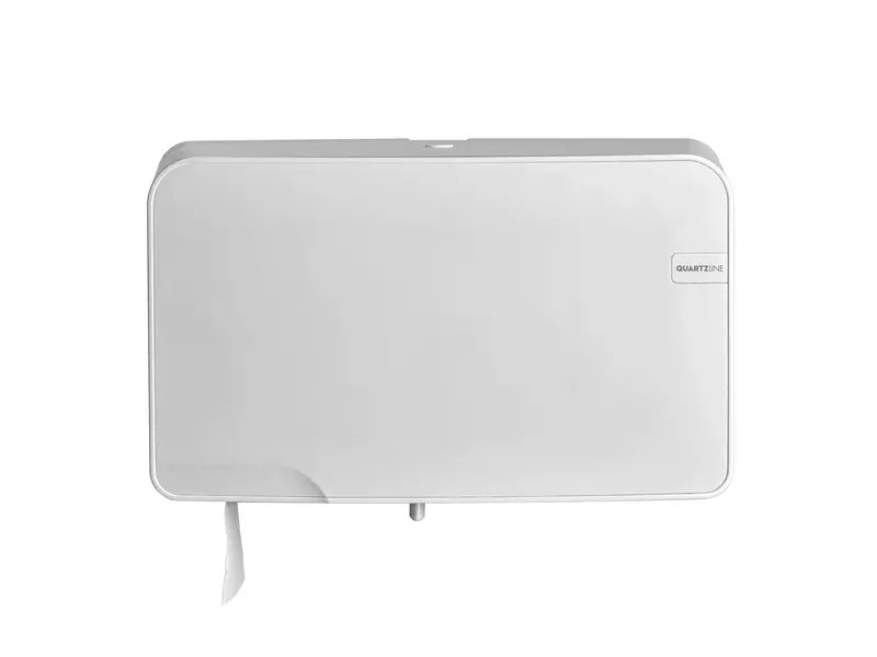 Afbeeldingen van Quartz Line duotoiletrolhouder Mini Jumbo wit