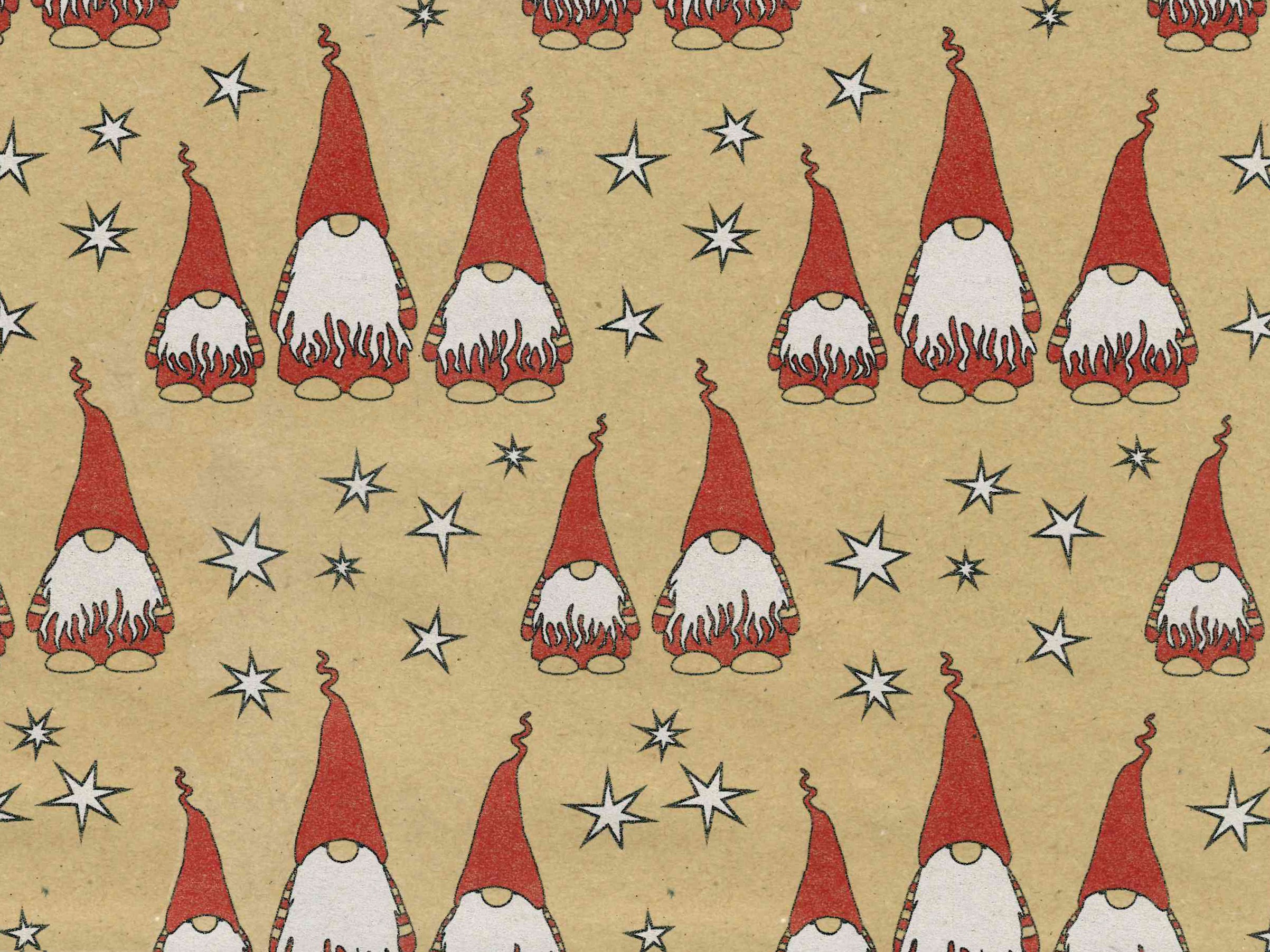 Afbeeldingen van Rol Kerstpapier 30 cm 100 mtr wintergnomen