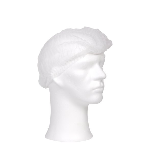 Afbeeldingen van Pak à 100 comfort haarnet PP wokkel wit r52 cm