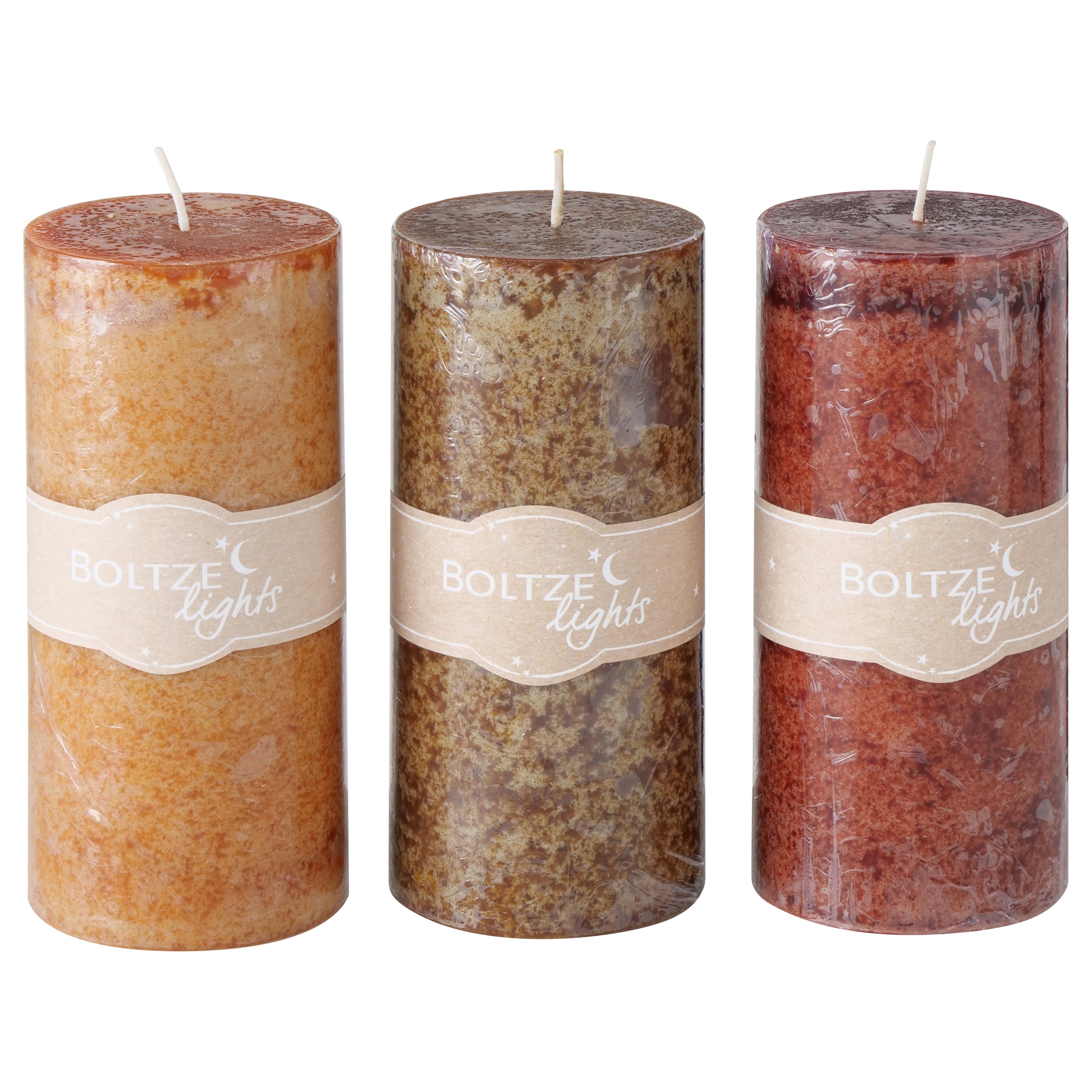 Afbeeldingen van Stompkaars r7x15 cm assorti