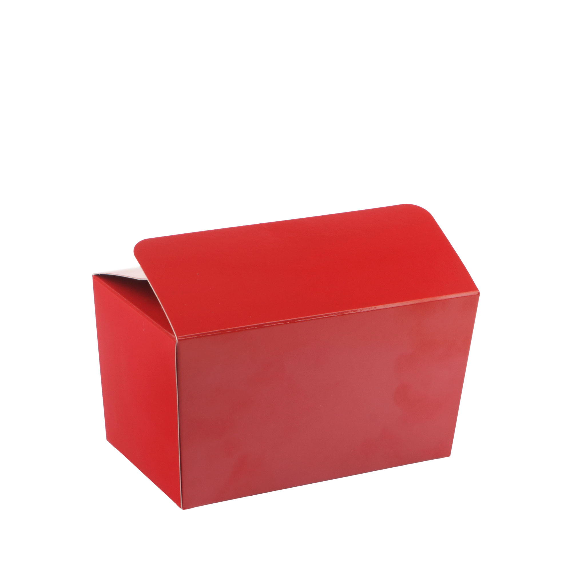 Afbeeldingen van Pak à 24 luxe bonbondoos 250 gram laag warm rood (uc)