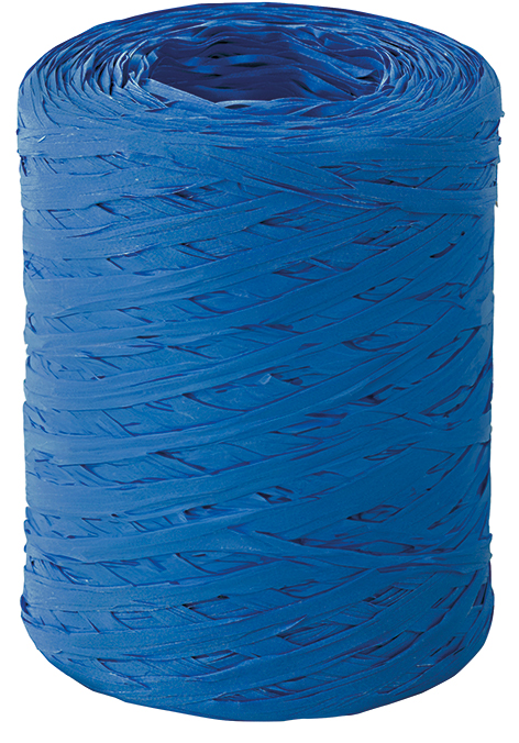 Afbeeldingen van Rol à 200 mtr raffia blauw