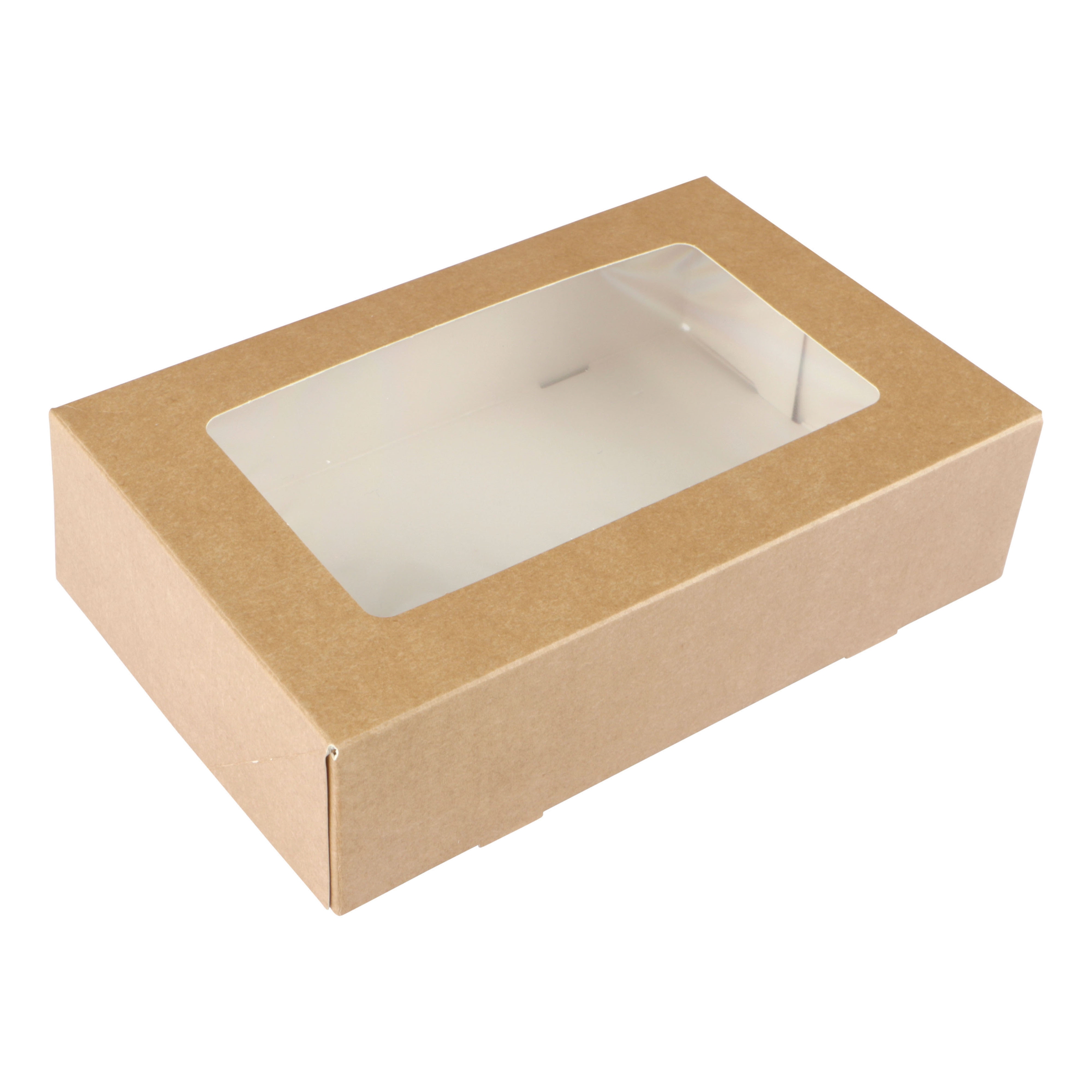 Afbeeldingen van Ds à 50 vensterdoos 19x12,5x5 cm kraft