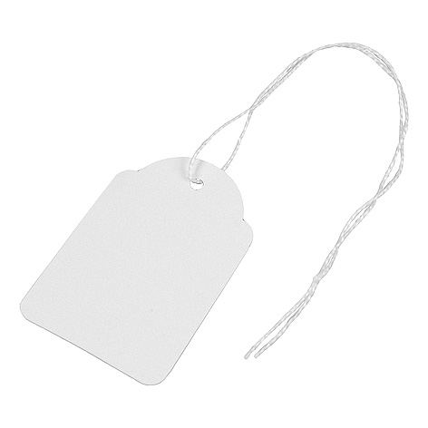 Afbeeldingen van Ds à 500 hangetiket 3,6x5,3 cm wit nr. 392