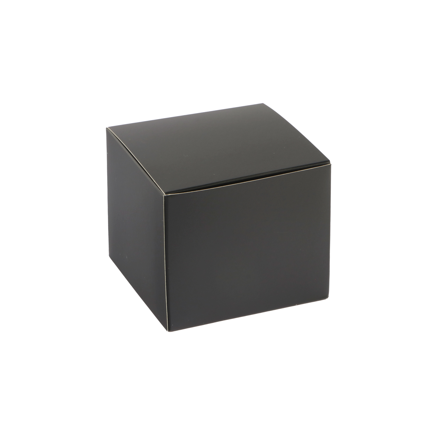 Afbeeldingen van Ds à 50 kubus klepdoosje 125 gram mat zwart