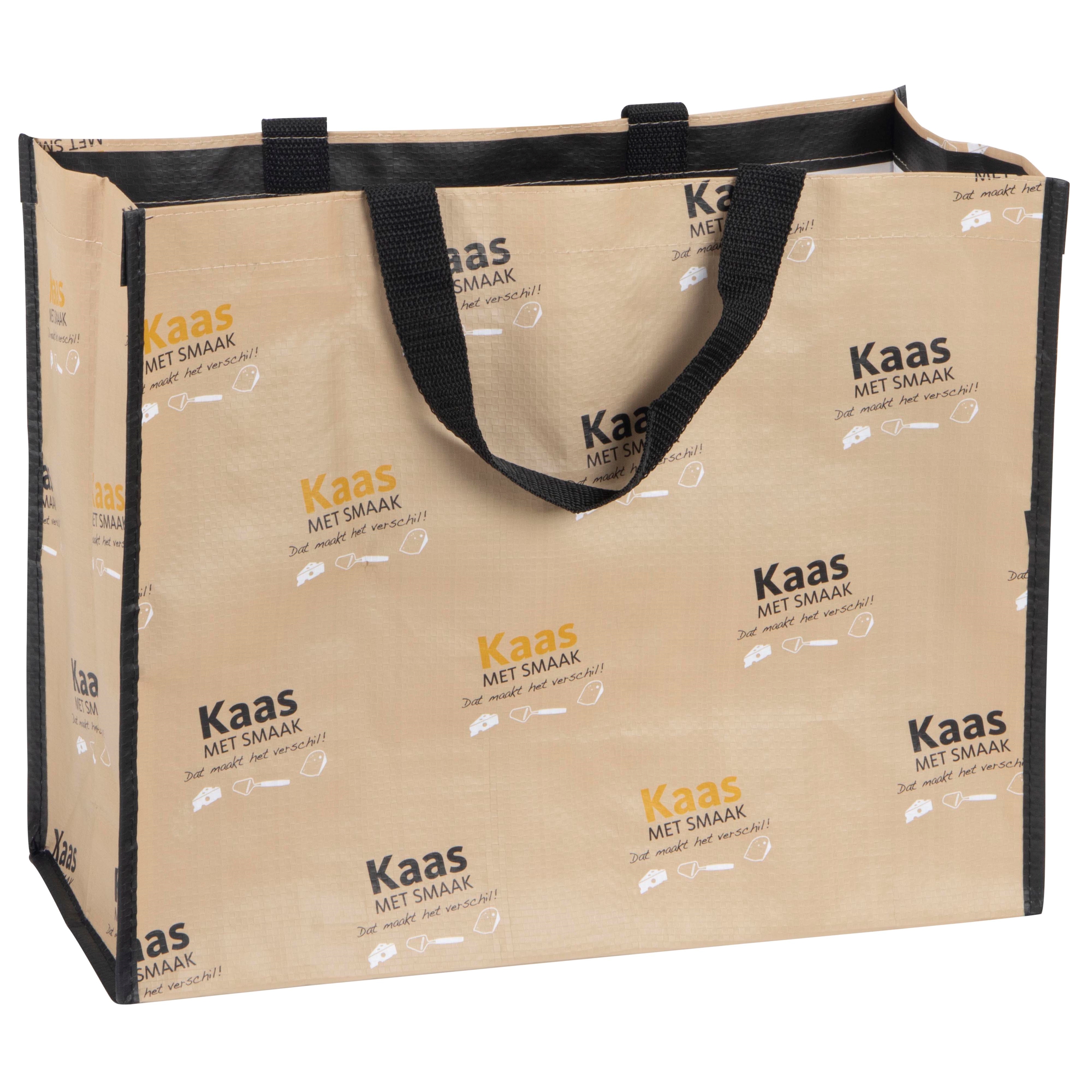 Afbeeldingen van Ds à 100 big shopper 38+18x30 cm, Kaas met smaak