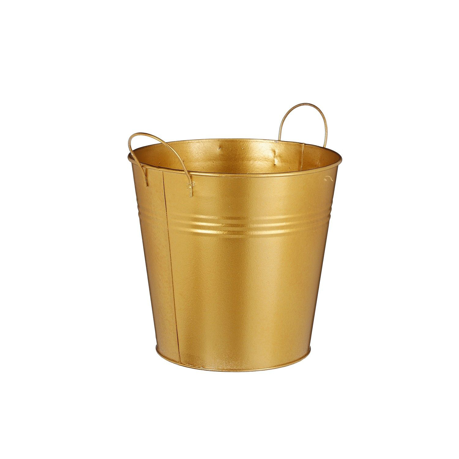 Afbeeldingen van Emmer 16/11,5x15 cm met grepen goud