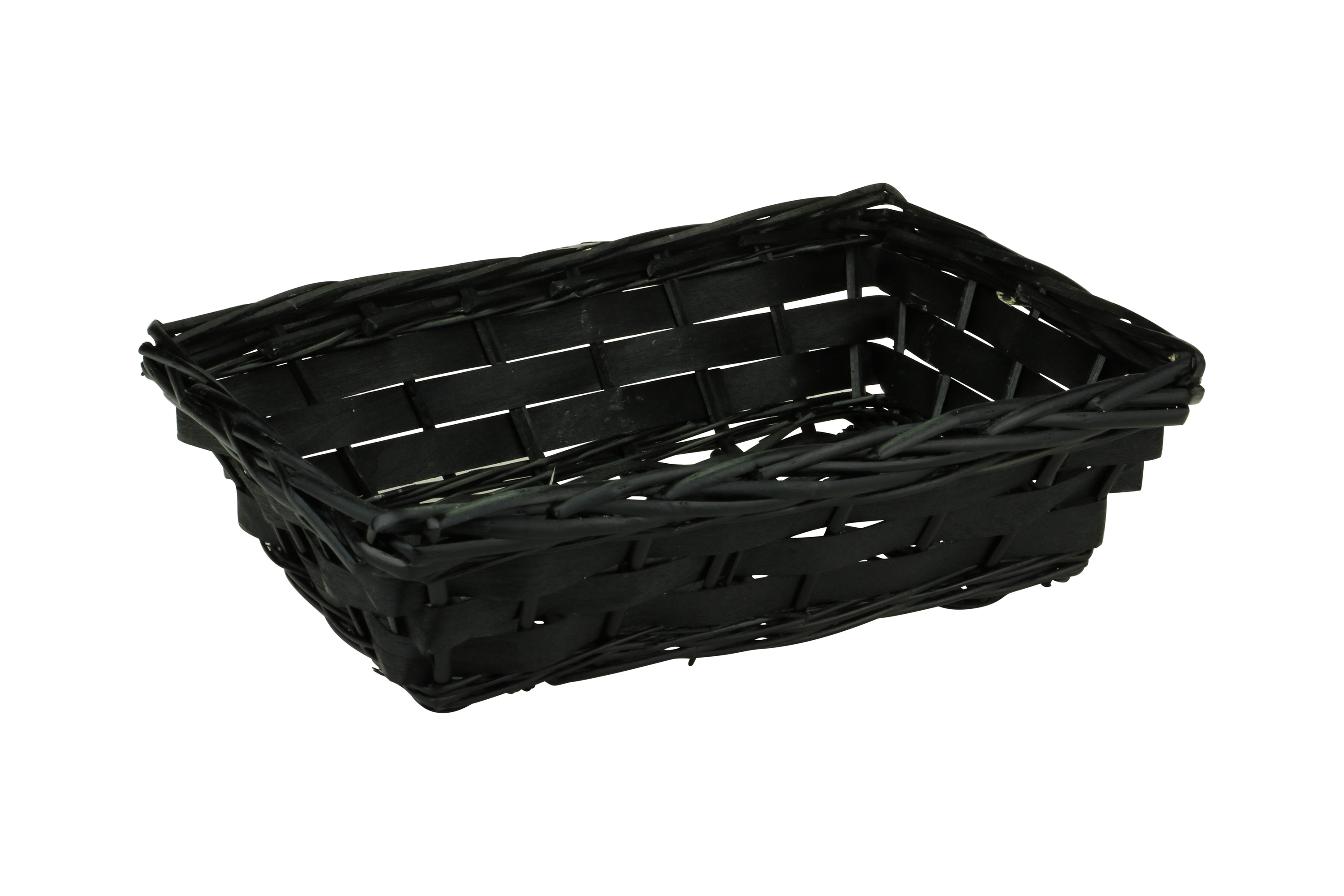 Afbeeldingen van Mand rechthoek 34x25x9 cm zwart