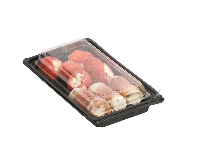 Afbeeldingen van Ds à 600 apet fancy tray 17x9 cm zwart