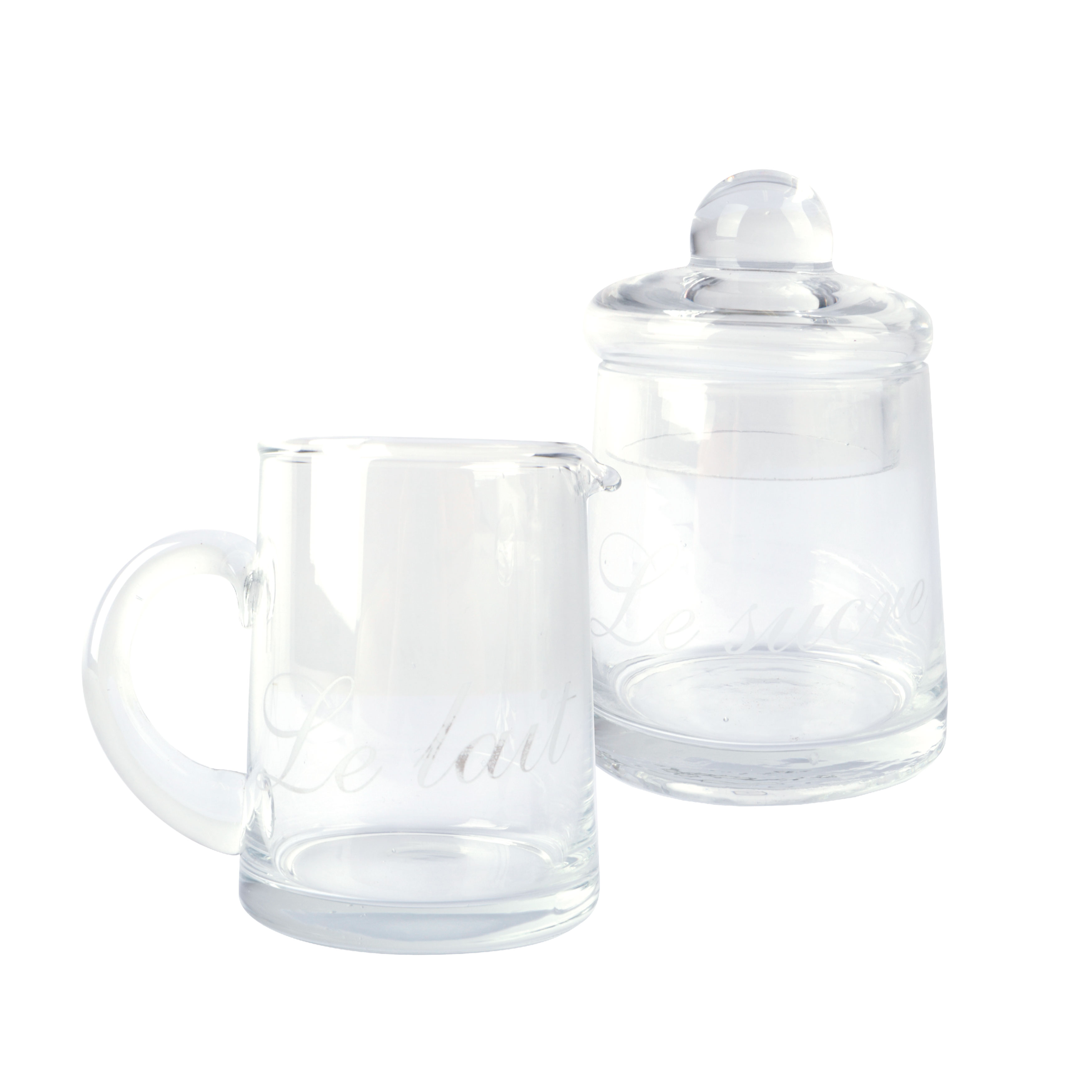 Afbeeldingen van Glazen roomstel in geschenkdoosje (ucl)