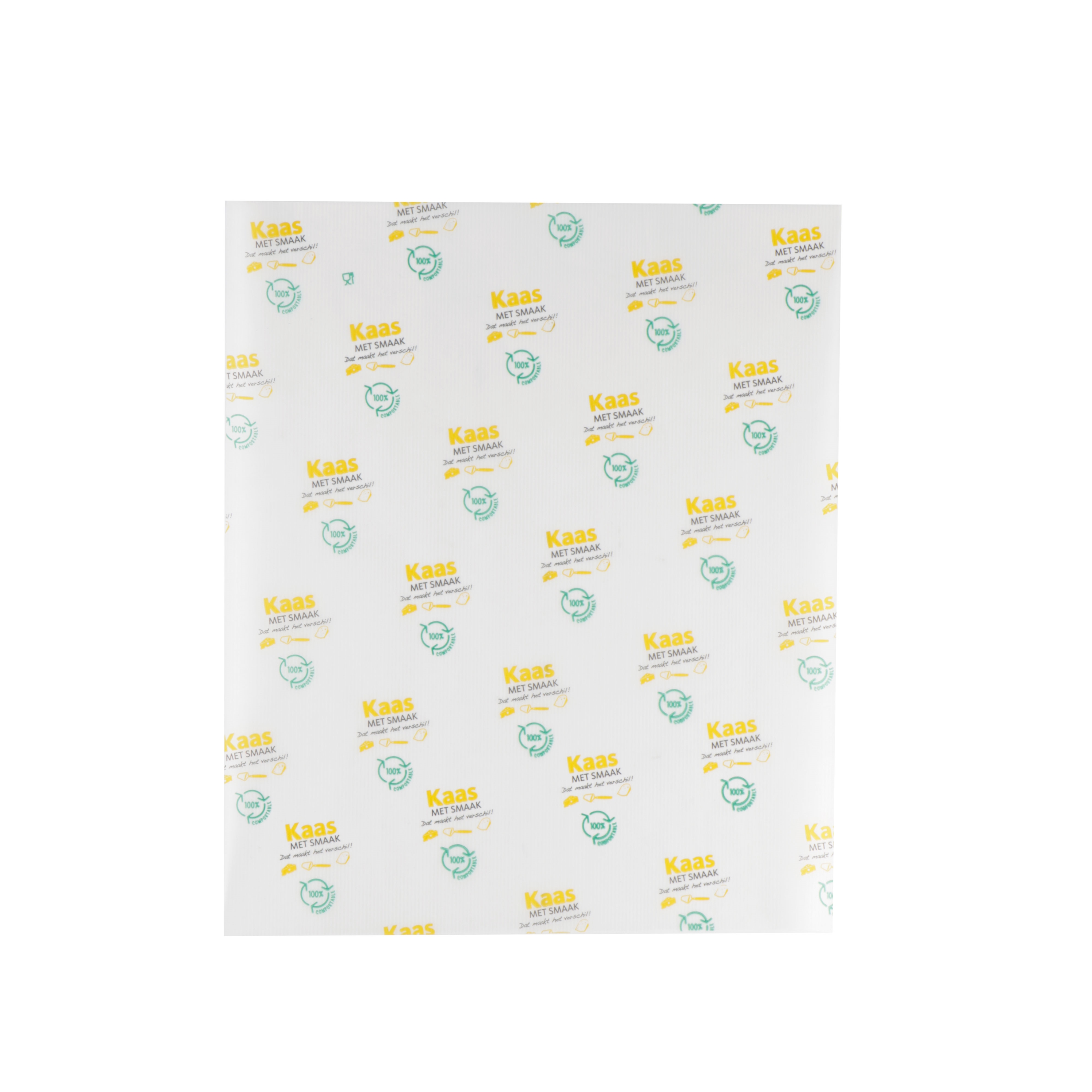 Afbeeldingen van Ds à 2000 vel afbreekbaar kaaspapier 33x40 cm kaas met smaak
