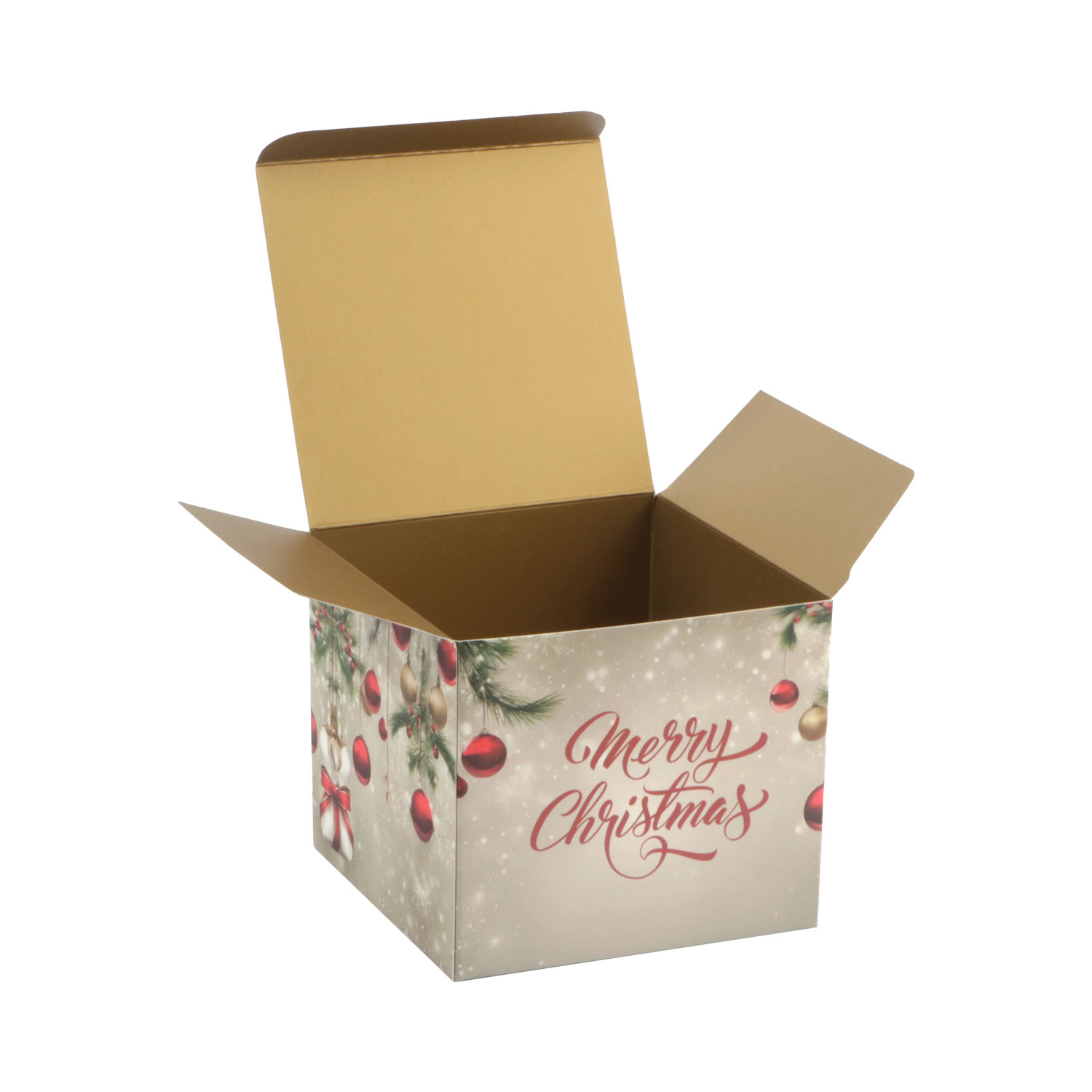 Afbeeldingen van Ds à 50 kubus klepdoosje 250 gram Christmas Traditional