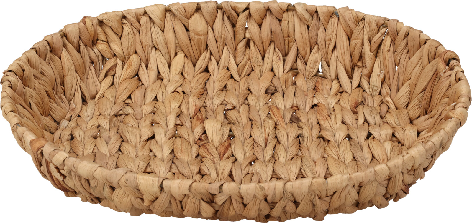 Afbeeldingen van Mand ovaal  33,5x27x7 cm waterhyacint