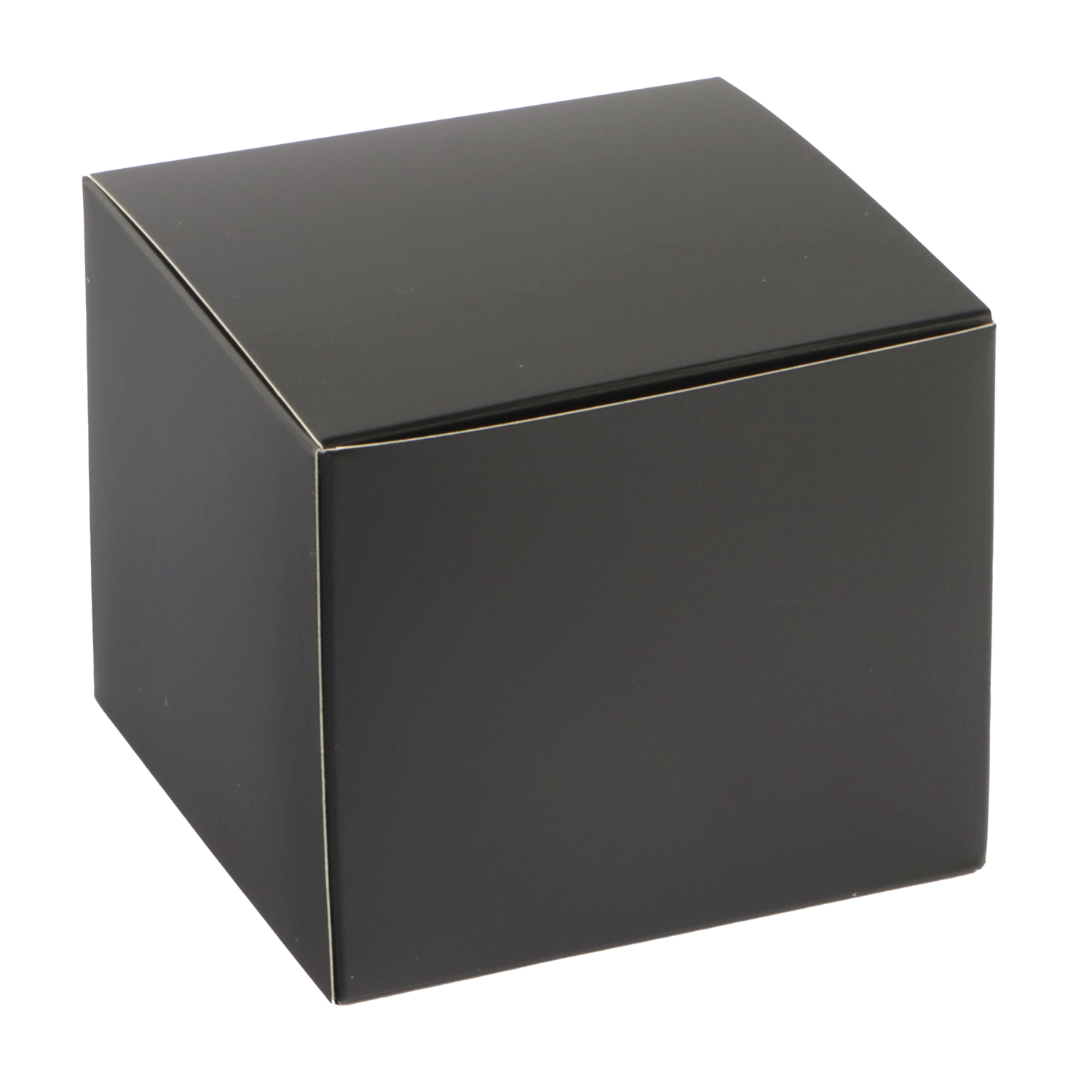 Afbeeldingen van Ds à 50 kubus klepdoosje 500 gram mat zwart