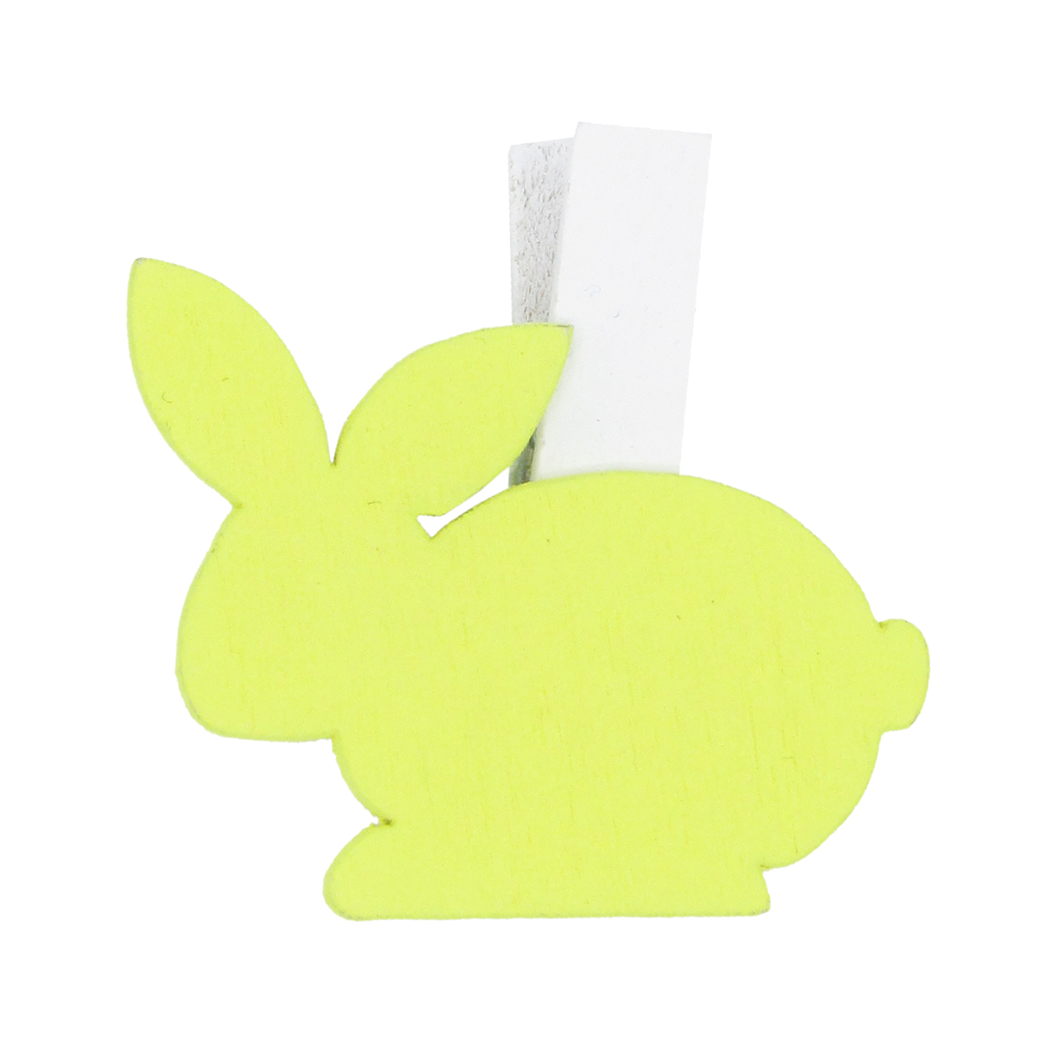 Afbeeldingen van Zak à 36 easter bunny op knijper 3,2x4 cm geel 