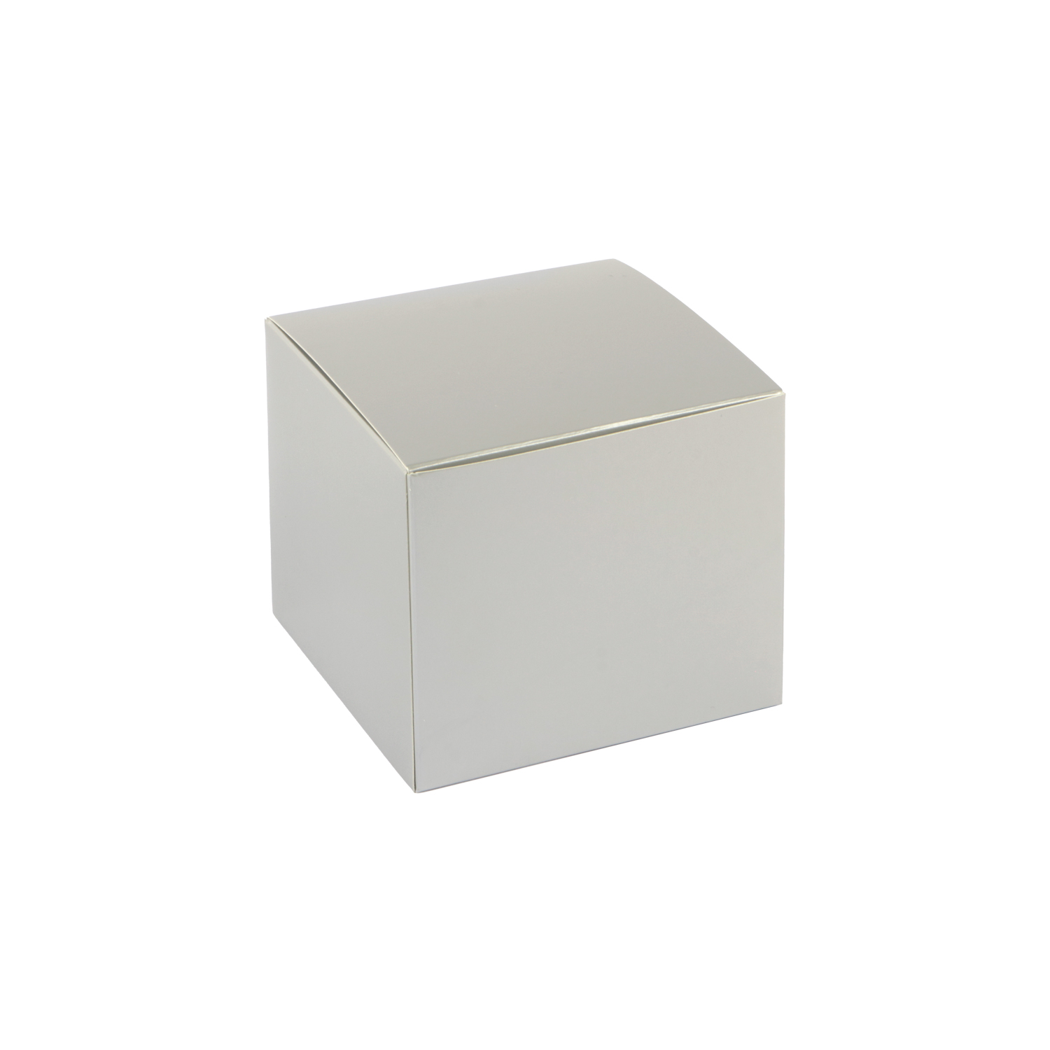 Afbeeldingen van Ds à 50 kubus klepdoosje 125 gram glans zilver