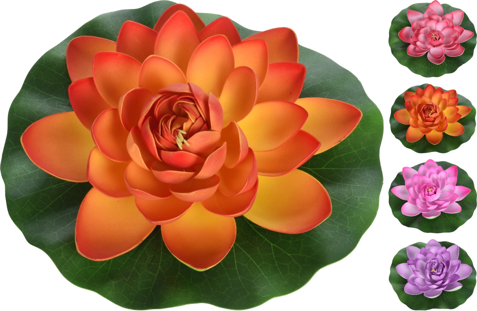 Afbeeldingen van Bloem drijvend 28 cm assorti