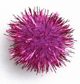 Afbeeldingen van Ds à 100 pombows fuchsia ø22 mm