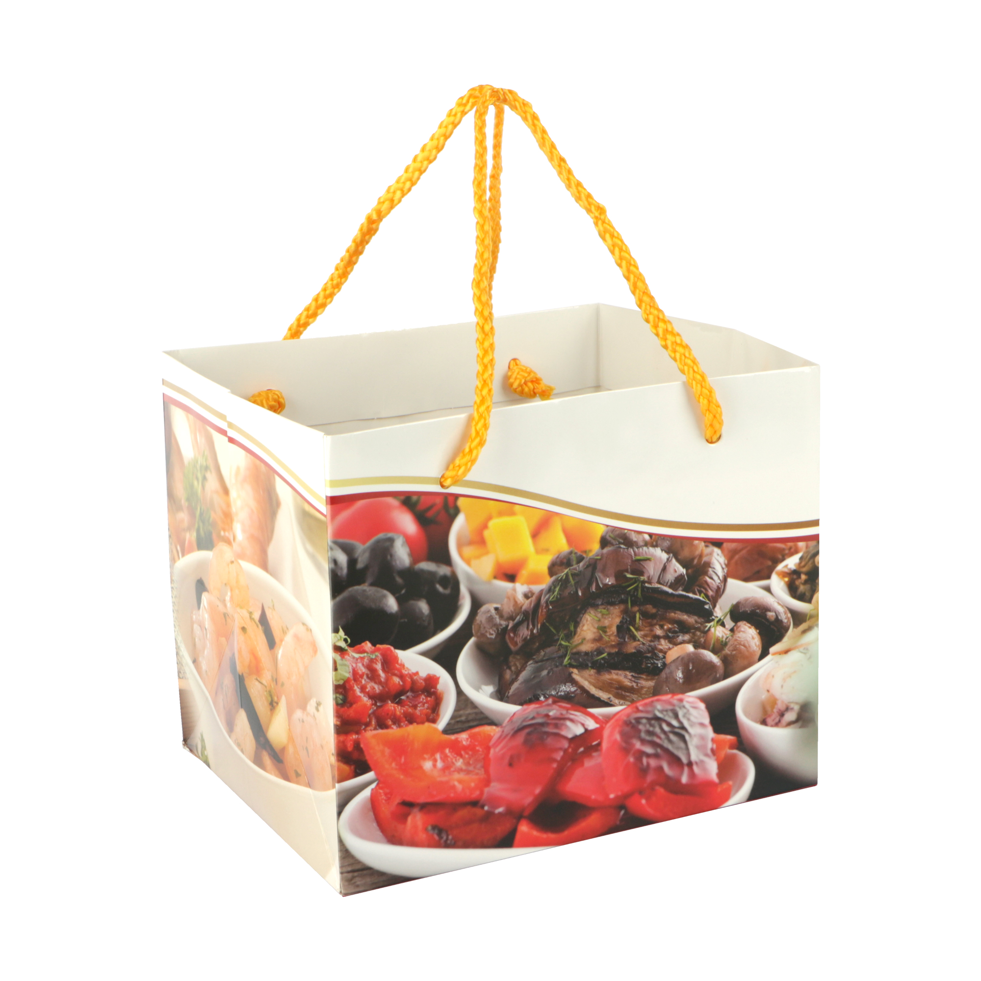 Afbeeldingen van Ds à 25 koordtas Tapas 22+18x18 cm