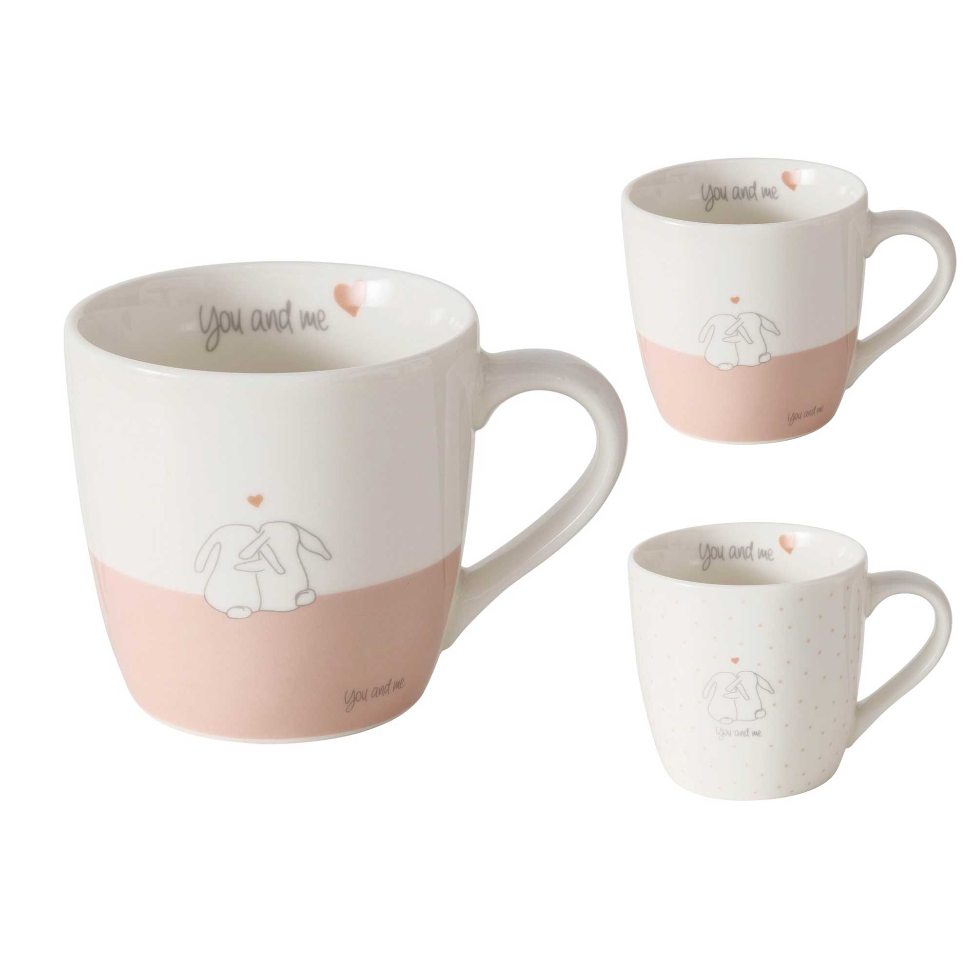 Afbeeldingen van Mok keramiek 250 ml You and Me assorti