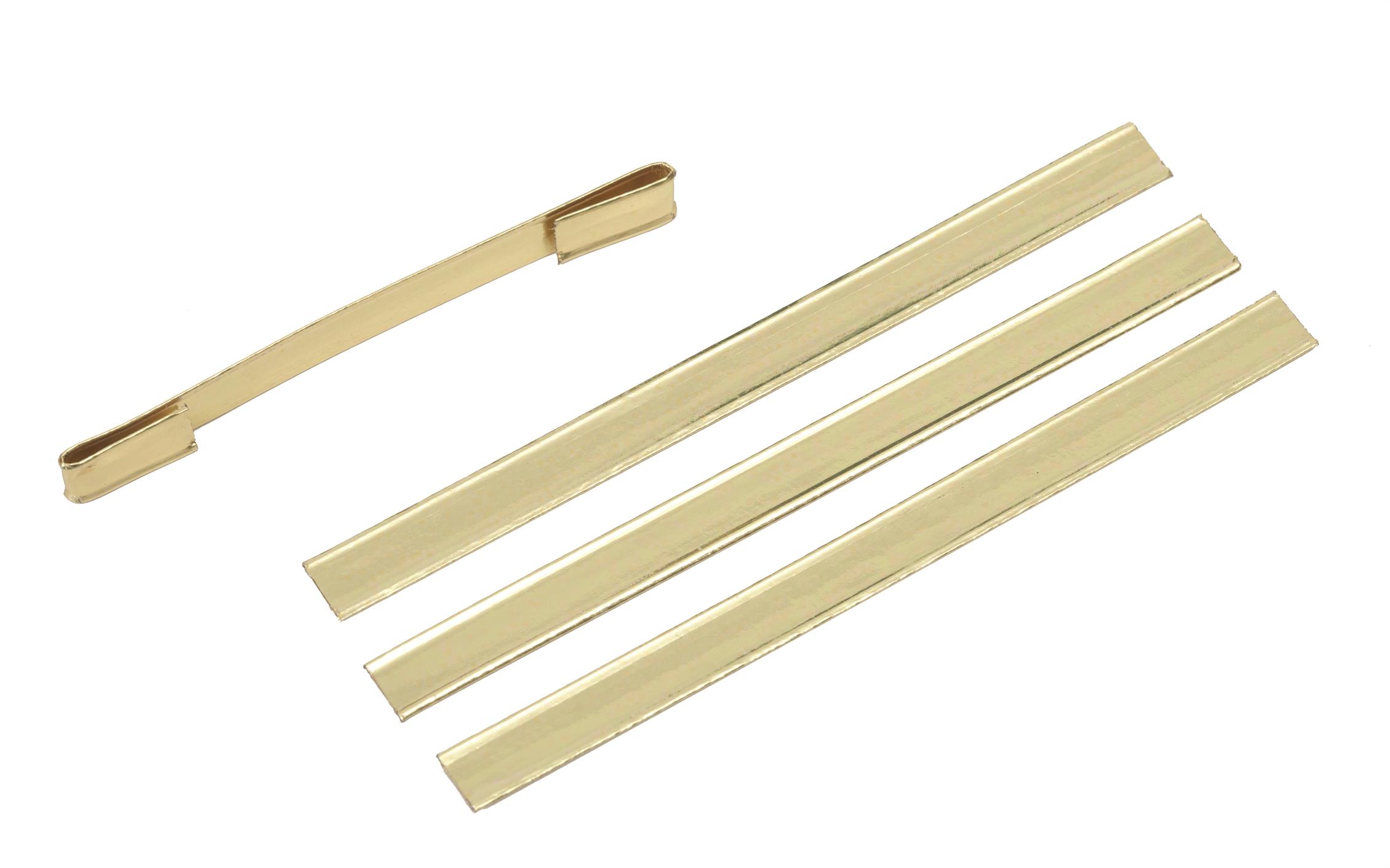 Afbeeldingen van Zak à 1000 wikkelstrip 10x0,8 cm goud