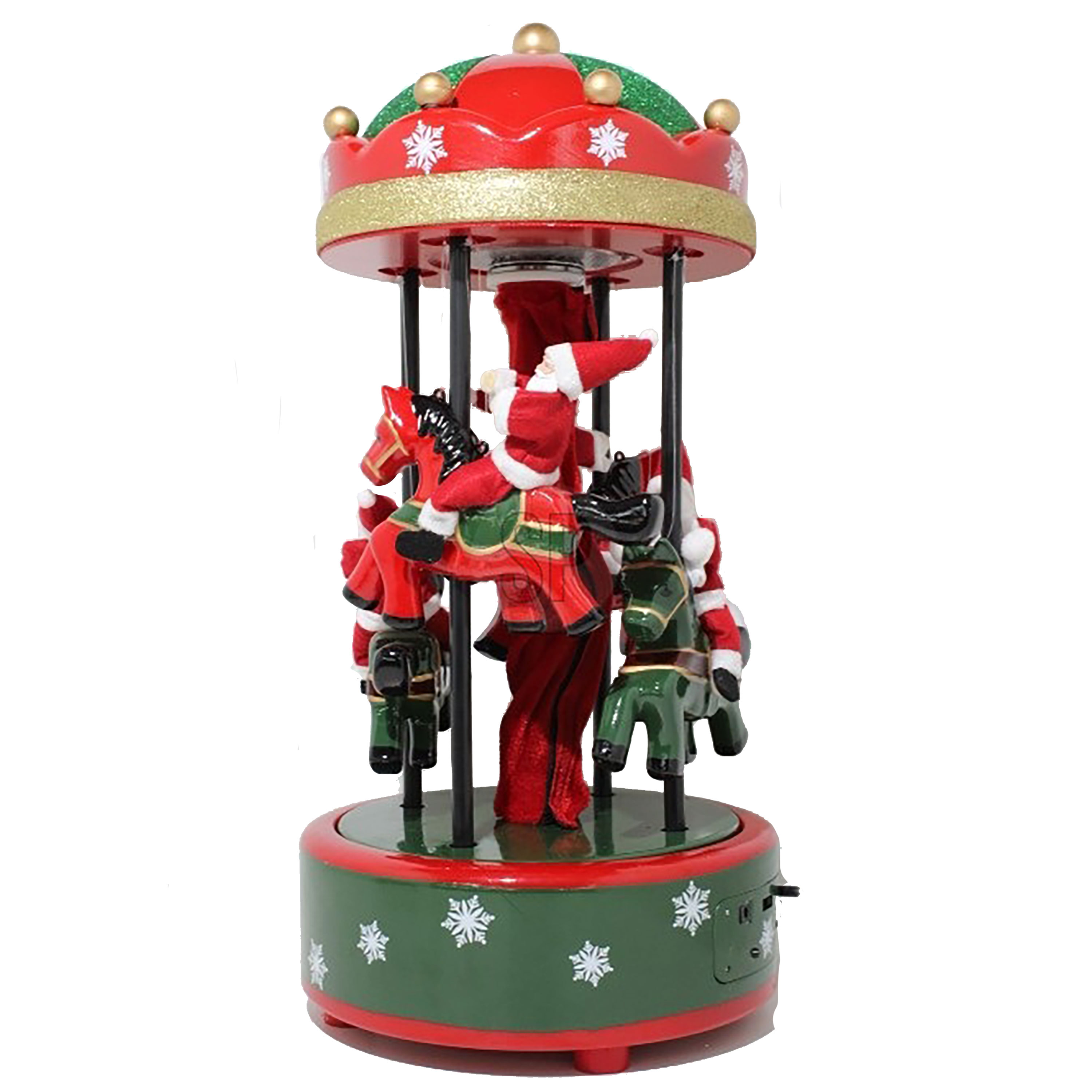 Afbeeldingen van Carrousel met kerstman 60 cm 