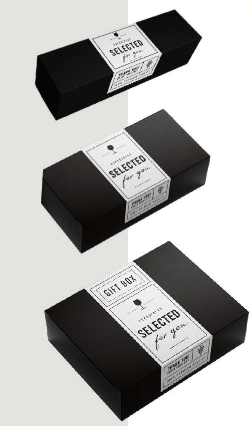 Afbeeldingen van Geschenkdoos 3 fles 33,5x28,4x9,5 cm Labeled