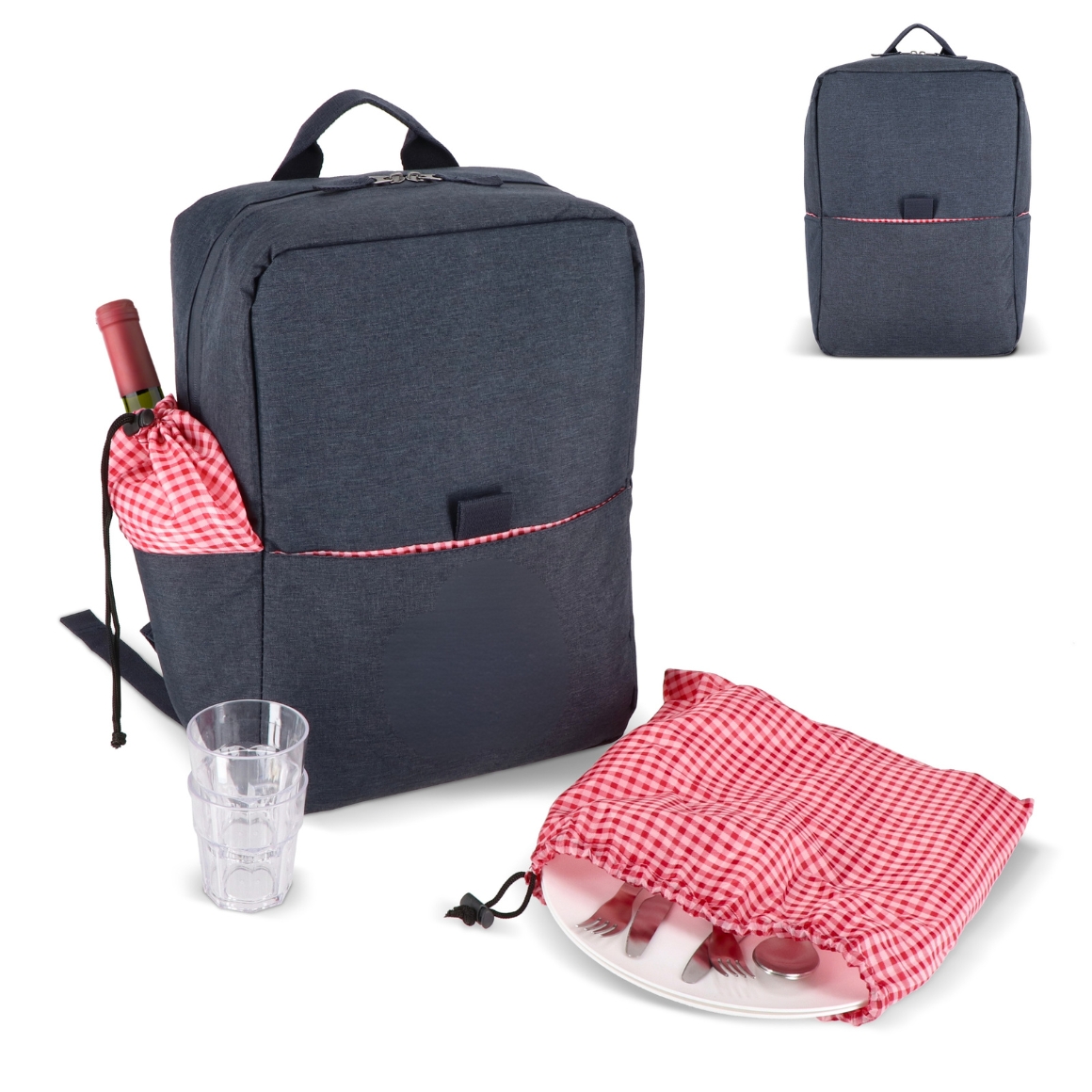Afbeeldingen van Picknick rugzak blauw 41 cm