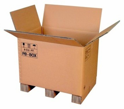 Afbeeldingen van Palletbox 78,5x58,5x58 cm bruin