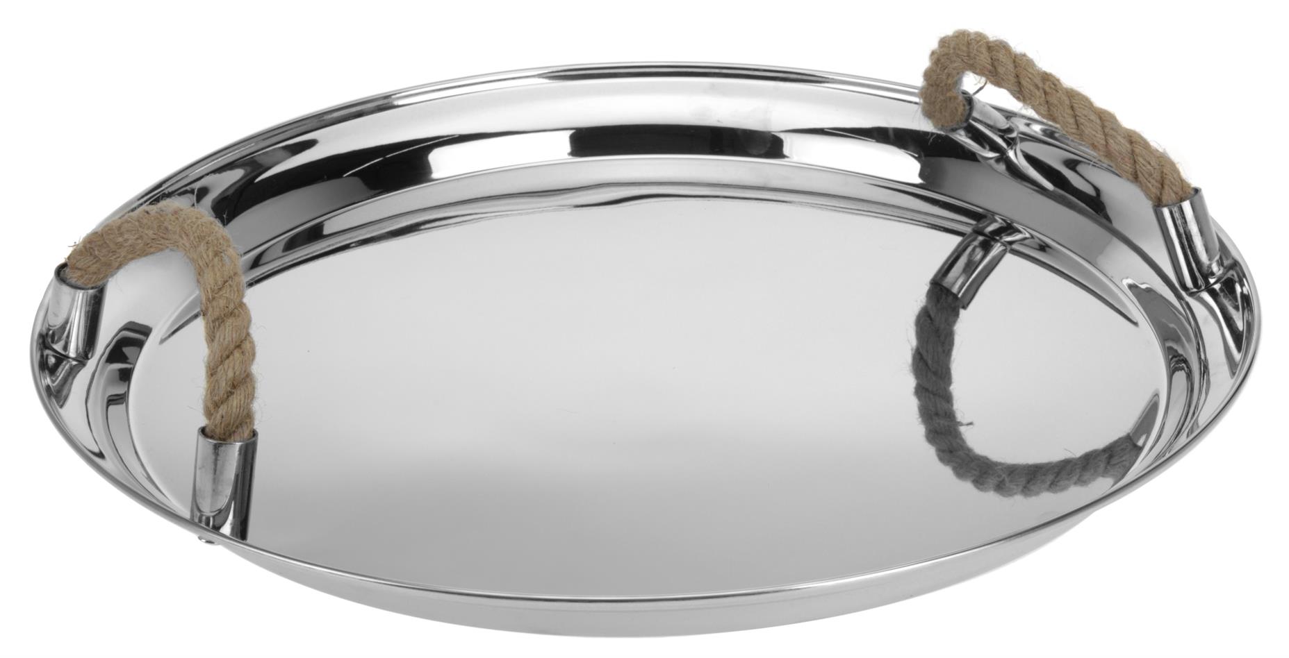 Picture of Schaal rvs met touw 44x3 cm