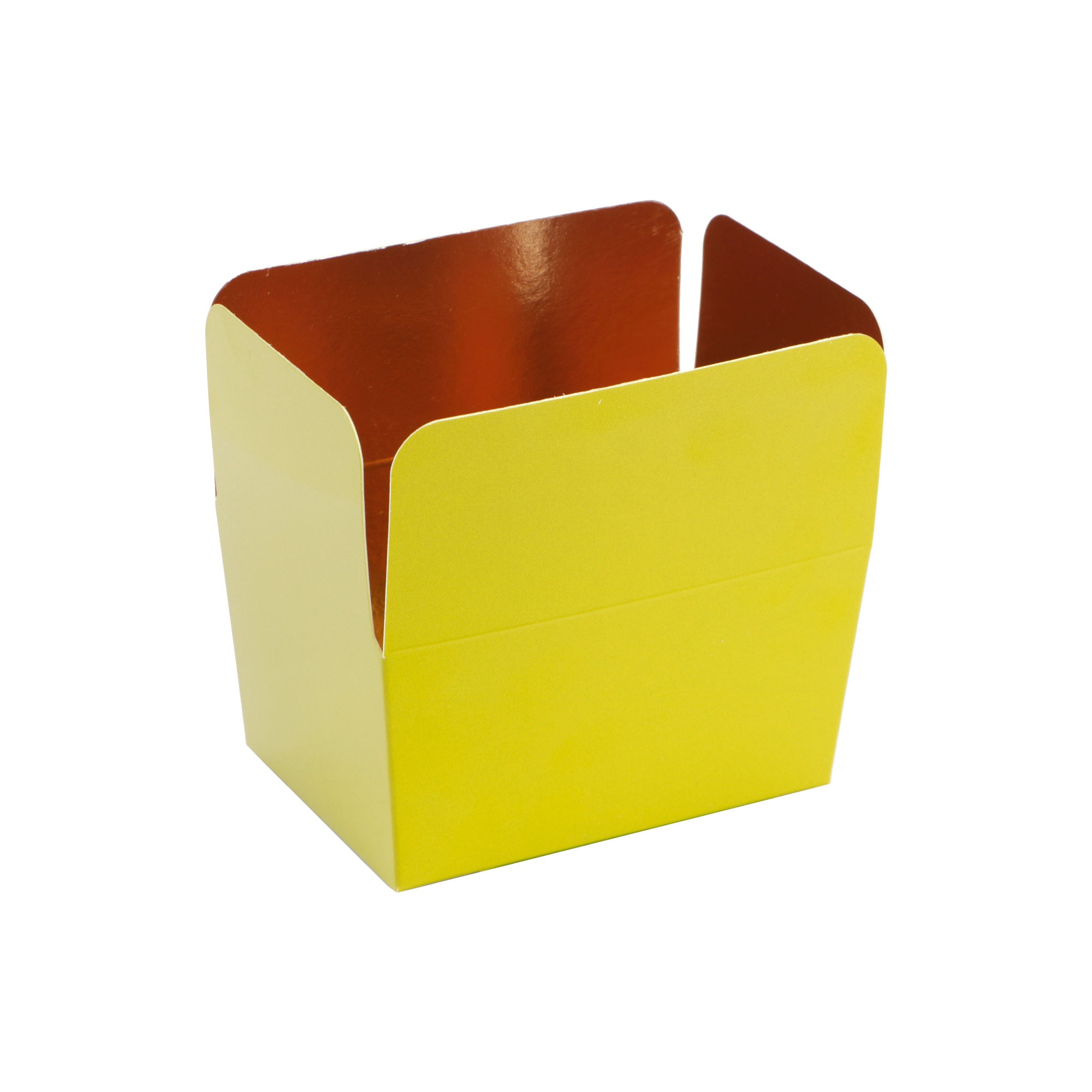 Afbeeldingen van Pak à 24 luxe bonbondoos 500 gram laag olijfgroen (uc)