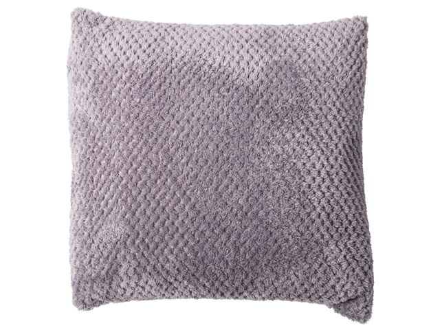 Afbeeldingen van Plaid 200x150cm met kussenhoes 43x43 cm grijs