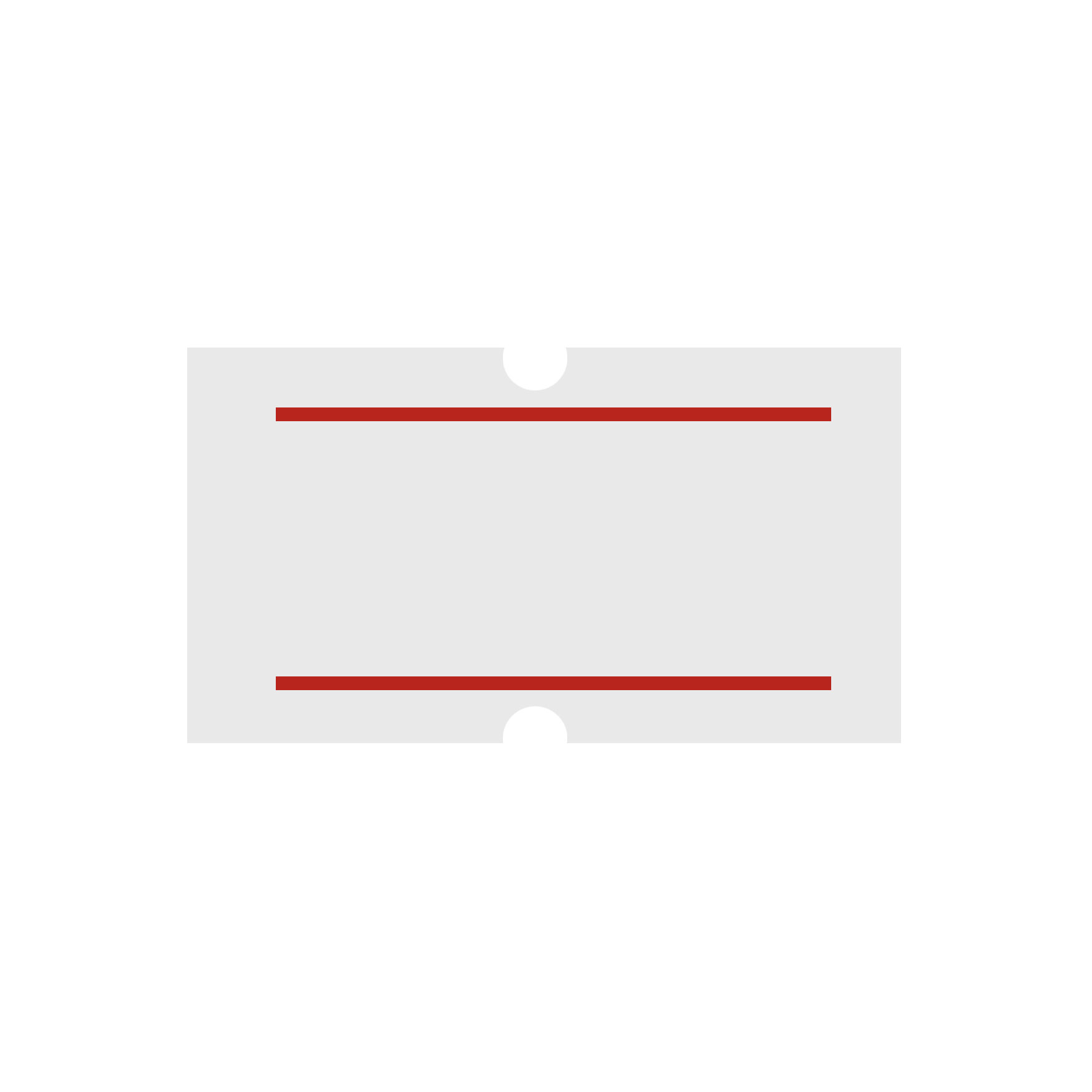 Afbeeldingen van Pak à 10x1000 prijsetiket 1,6x2,3 cm wit permanent met rode streep (Hallo/168x) (uc)