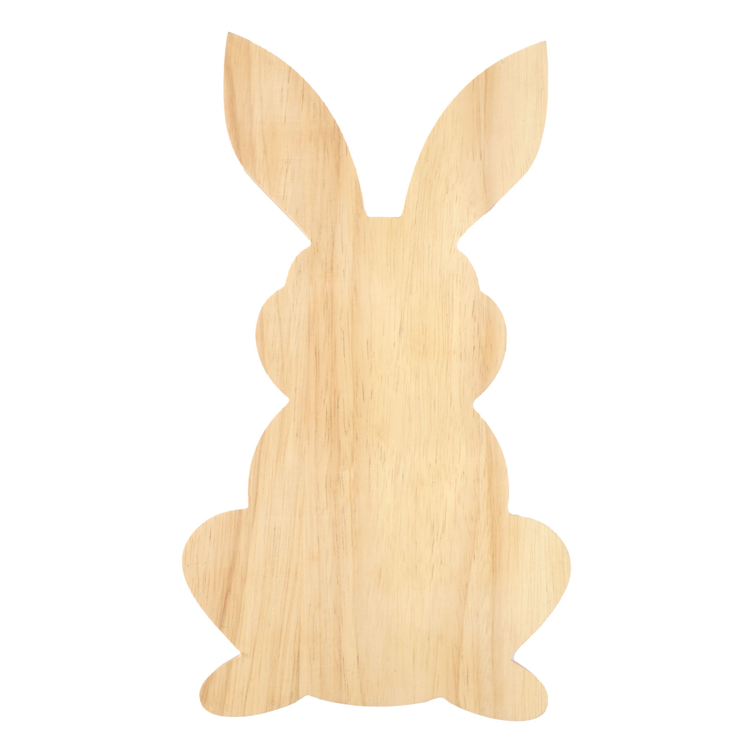 Afbeeldingen van Bamboe paashaas plank 30x17x1 cm 